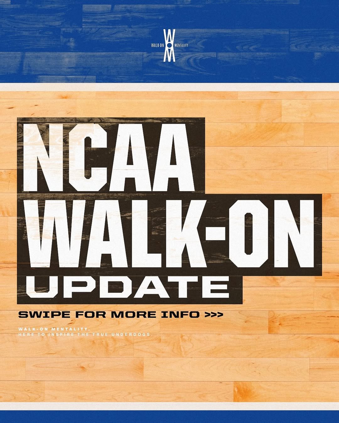 𝐖𝐚𝐥𝐤-𝐎𝐧 𝐔𝐩𝐝𝐚𝐭𝐞The landscape is changing, and as always Walk-On’s will adapt and be resilient. Stay tuned as we’ll keep you up to date as things unfold for the future of Walk-On’s in the NCAA.jpg