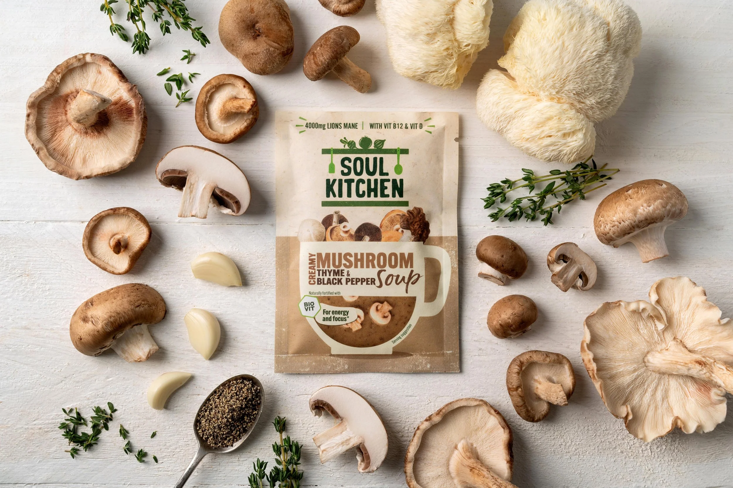 Soul Kitchen - Mushroom, Thyme & Black Pepper Soup