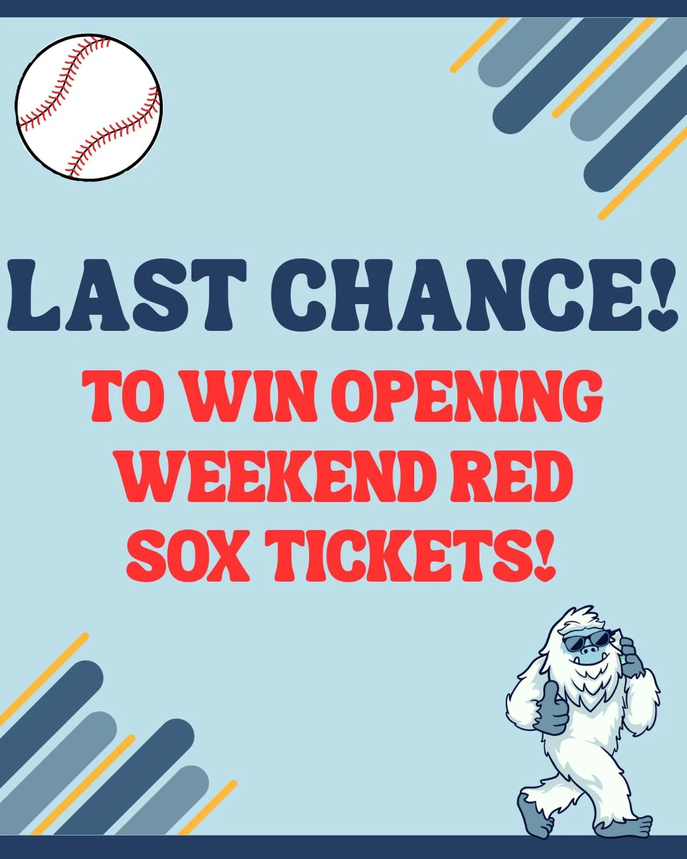 Our sweepstakes to win Red Sox Opening Weekend tickets ends March 15th! ⚾️ Click the link in our bio, run a quick speed test, and enter your email before this Sunday to get in the game. More tests = more entries to win, so keep testing to boost your 
