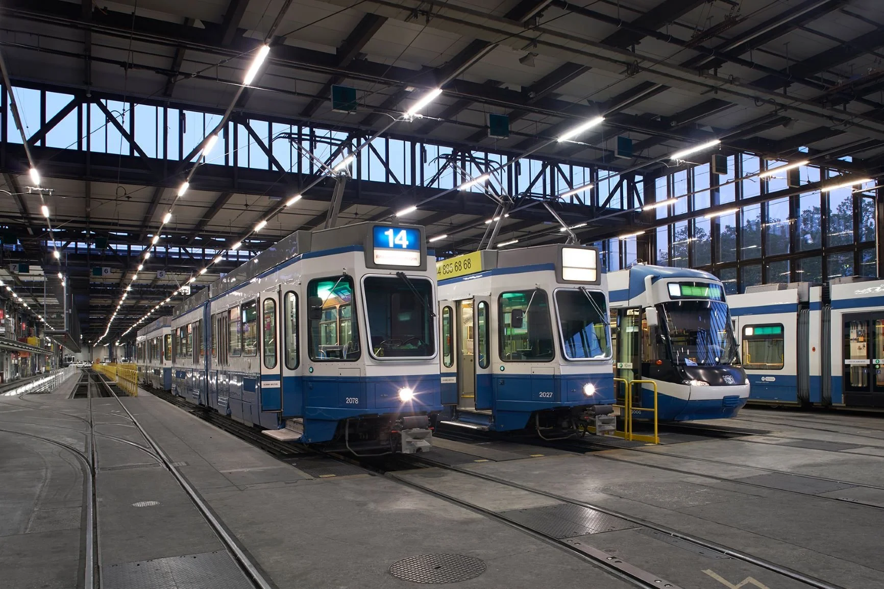 Sanierung Tramdepot VBZ Zürich , Oerlikon, Irchel, Kalkbreite, Wollishofen