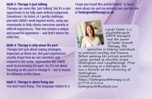 What Therapy is Really Like – 6 Common Therapy Myths Explained