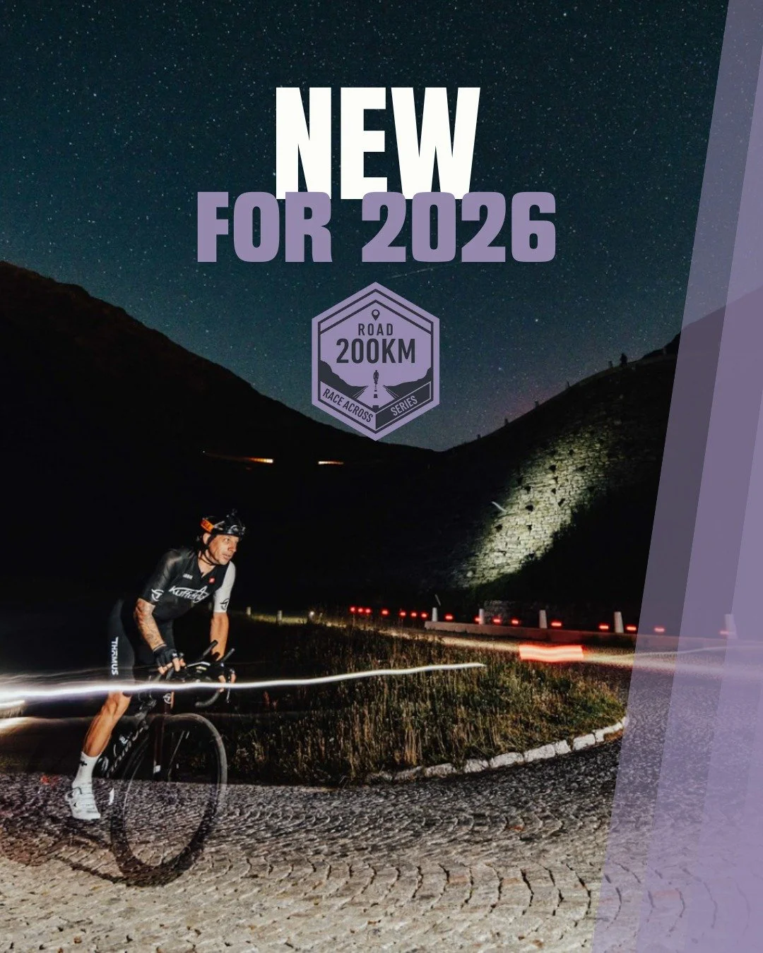 🇬🇧🚨 2026 News &ndash; Race Across Series 🚨
Big news for 2026: the 200 km by night will no longer be exclusive to the Race Across France!

✨ Starting this season, you&rsquo;ll be able to live this unique experience at all road destinations of the 