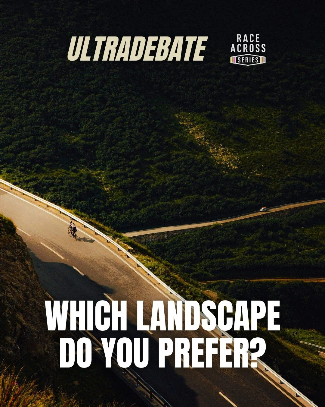 🎙️ Ultradebate: What are your favorite landscapes in the series? 🌄

💫 Each race has its own charm, its challenges, and its unique scenery.
Pushing your limits while discovering new landscapes is one of the main drivers for our ultra-cyclists in th