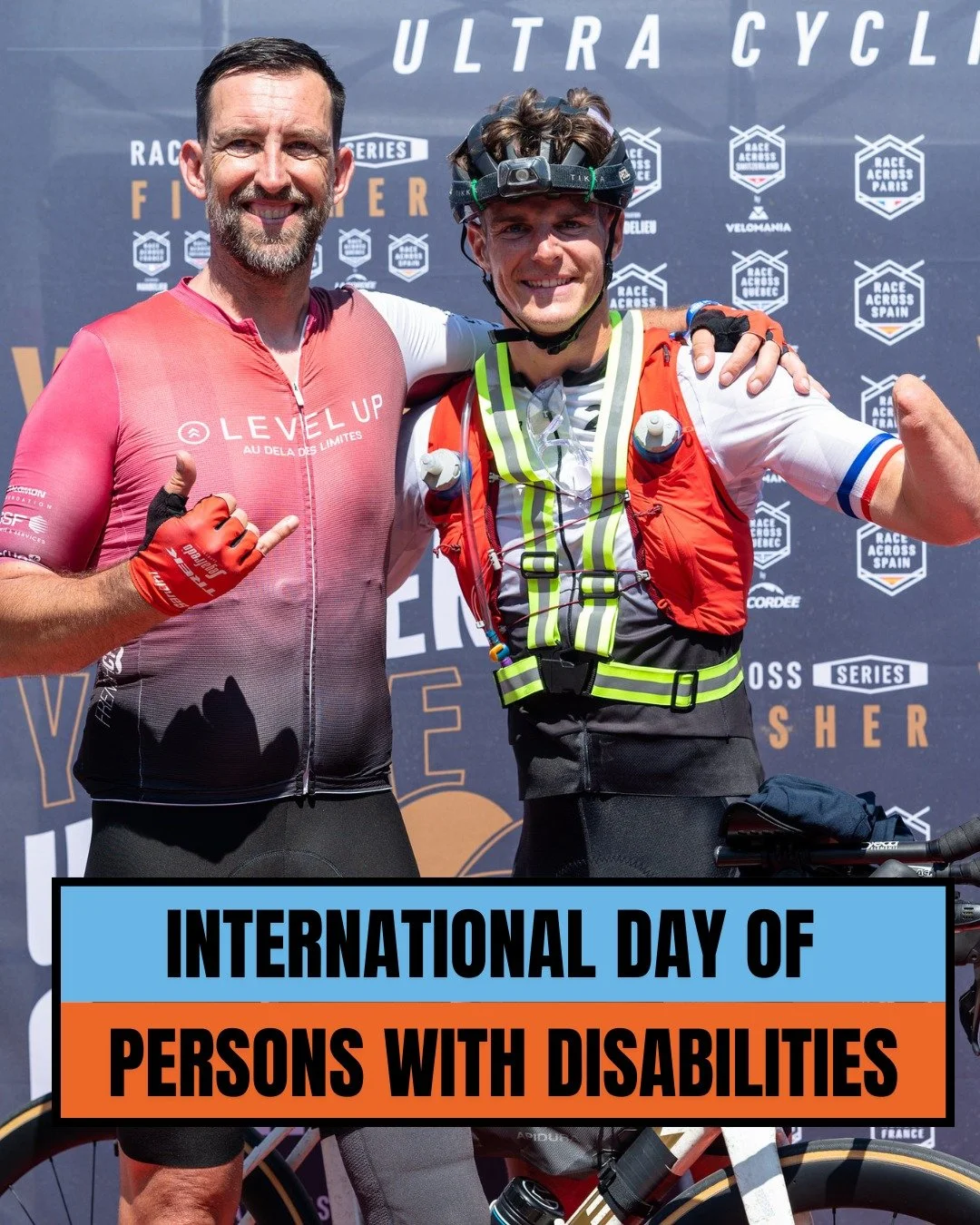 🎗️ Today is the International Day of Persons with Disabilities.
At Race Across Series, we want to highlight those who dared to do something immense:

✨ take the start.
✨ ride hundreds of kilometers.
✨ confront their own limits.
✨ and inspire an entire