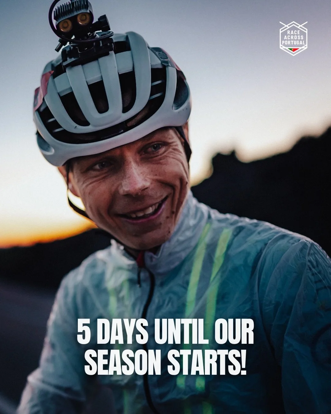 ⏳🇵🇹 Only 5 Days to Go! 

Just 5 days until the start of our 2026 season in Portugal! 

🚴&zwj;♂️ Ninth season of the Race Across Series, and what better way to kick it off than with a brand-new destination: Race Across Portugal. 

🌞 Get ready for 
