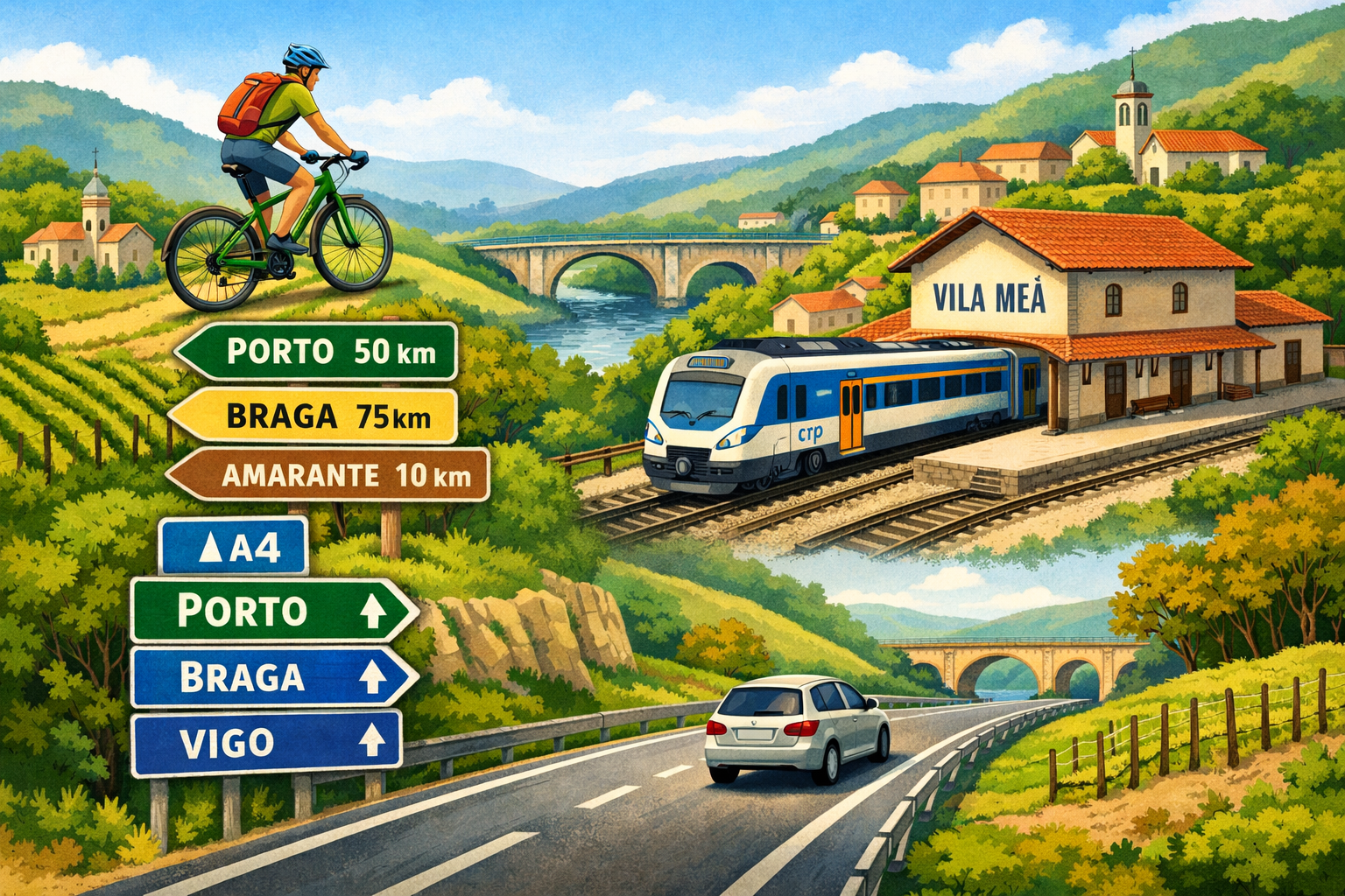 Illustration of how to get to RAPo