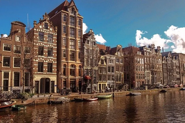 Departure from Amsterdam 