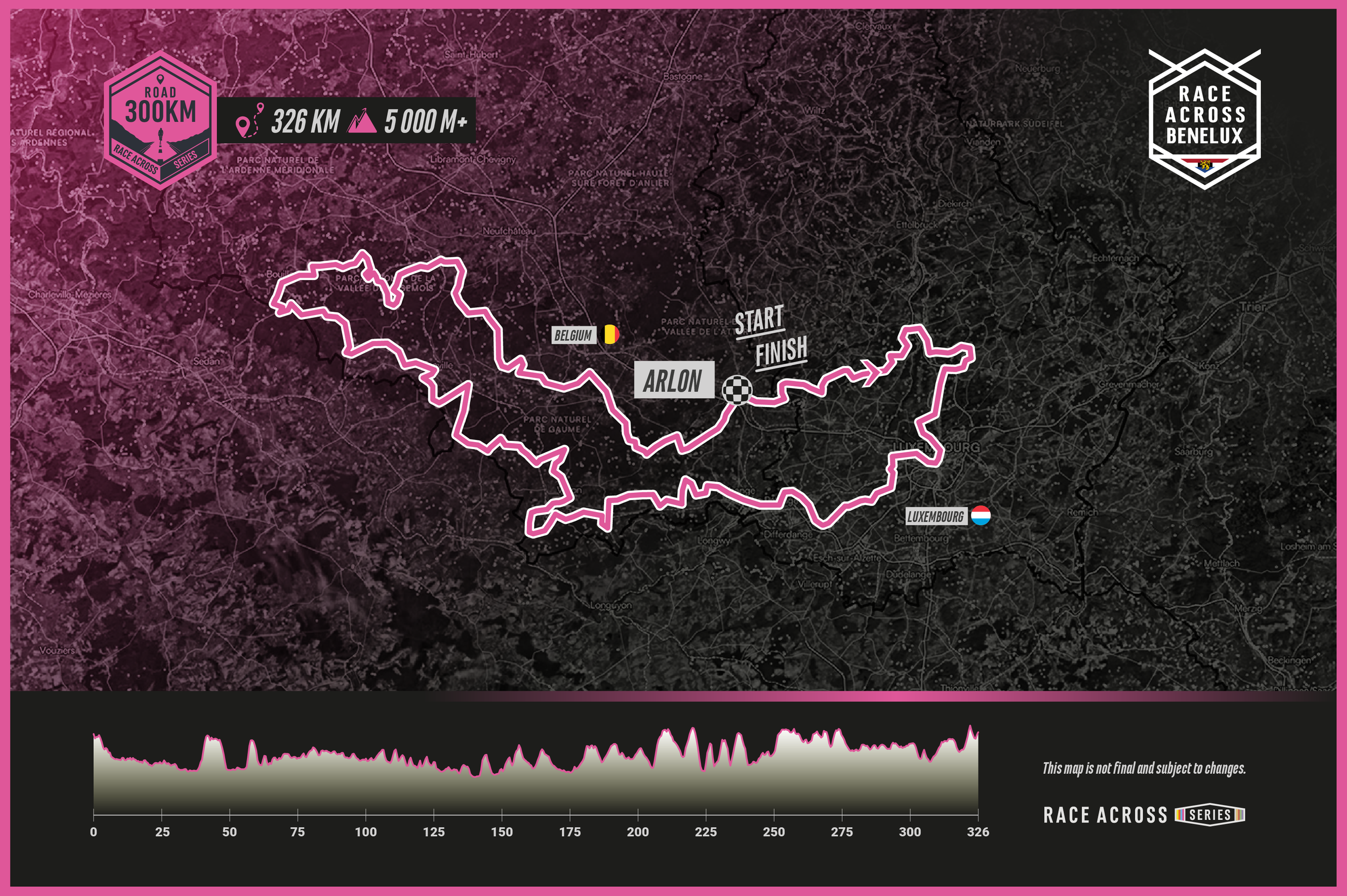 Race Across Benelux 300km ultra distance ultra cycling race