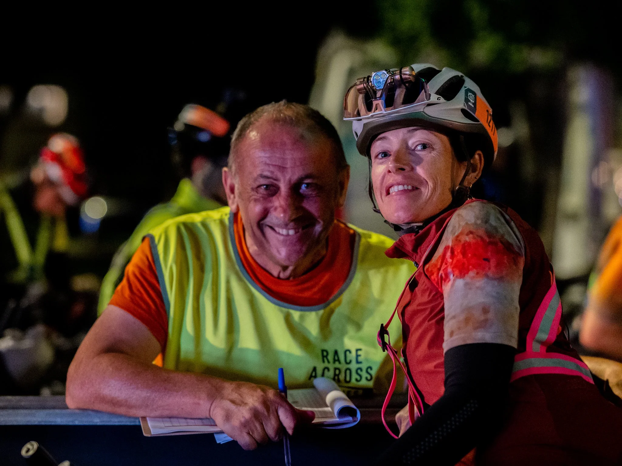 Lee juste avant son départ sur la race across 1000km - race across france