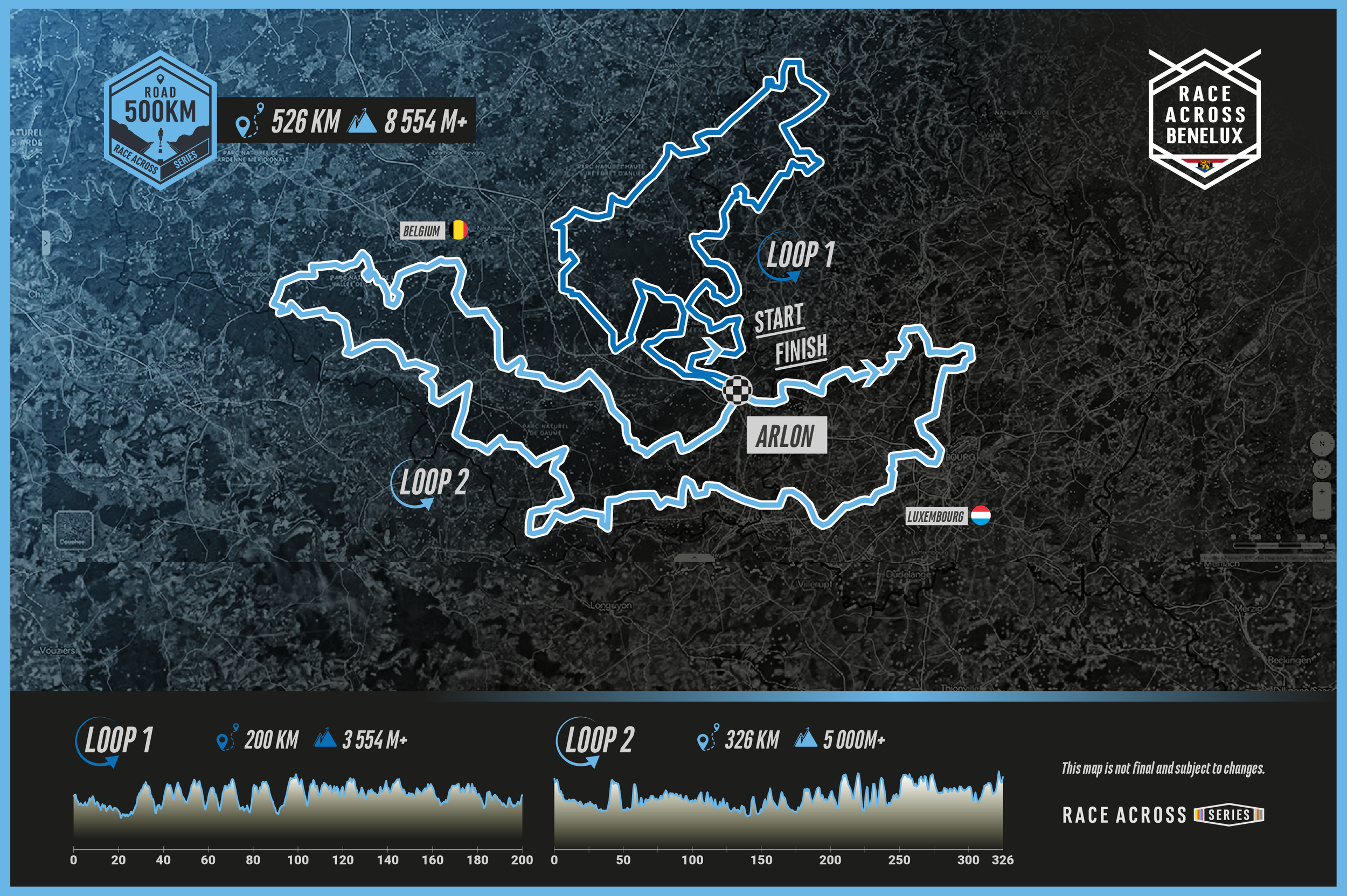 Race Across Benelux 500km ultra distance ultra cycling race