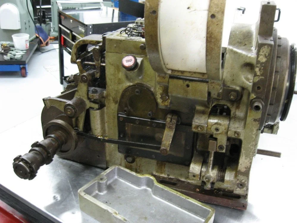 Turret ready to be rebuilt.