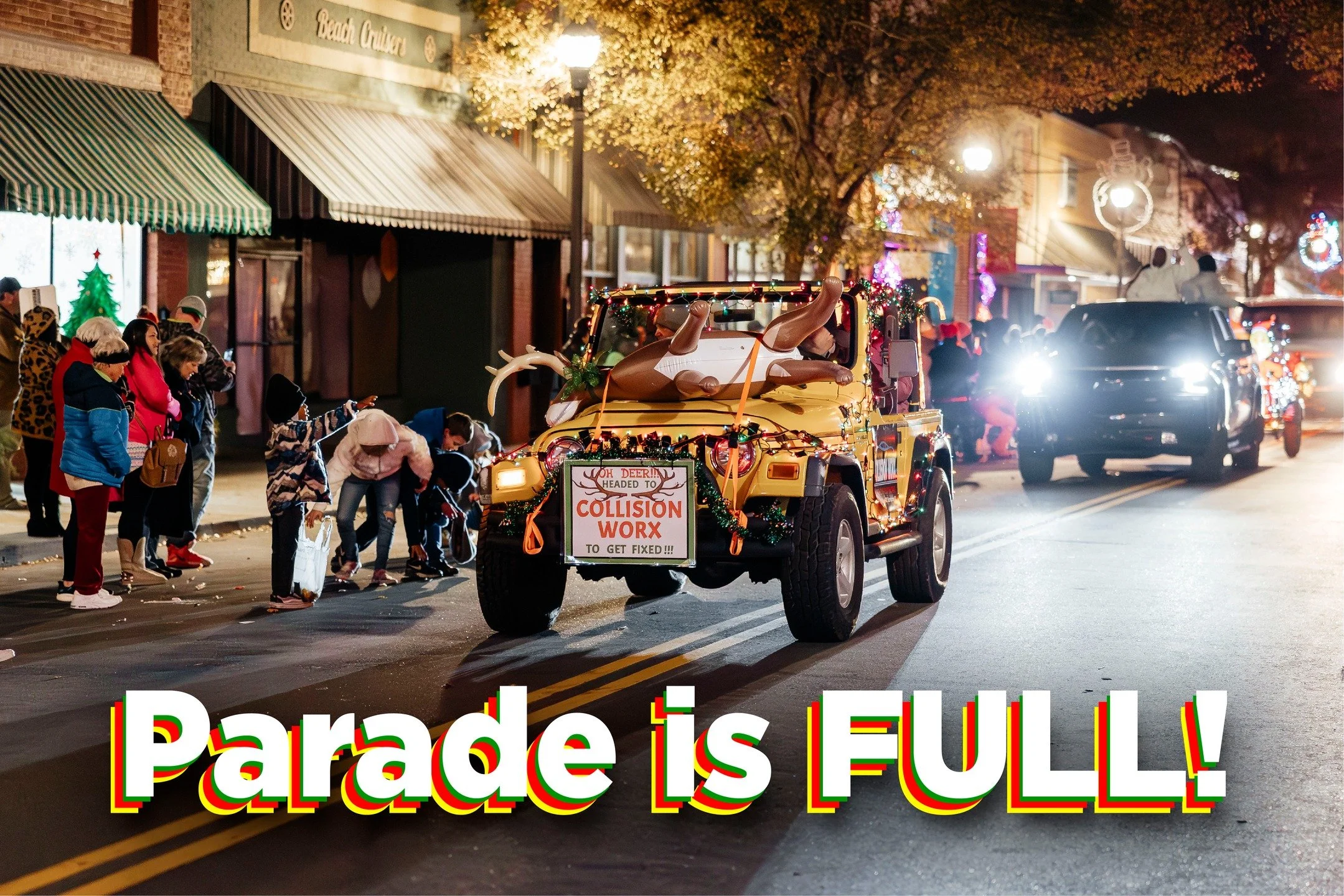 ✨ And just like that&hellip; we&rsquo;re FULL! ✨

Thank you to everyone who signed up for our 2025 After Dark Christmas Parade! We can&rsquo;t wait to see you lining Main Street on Friday, December 5 at 6pm for another magically lit night of Christma
