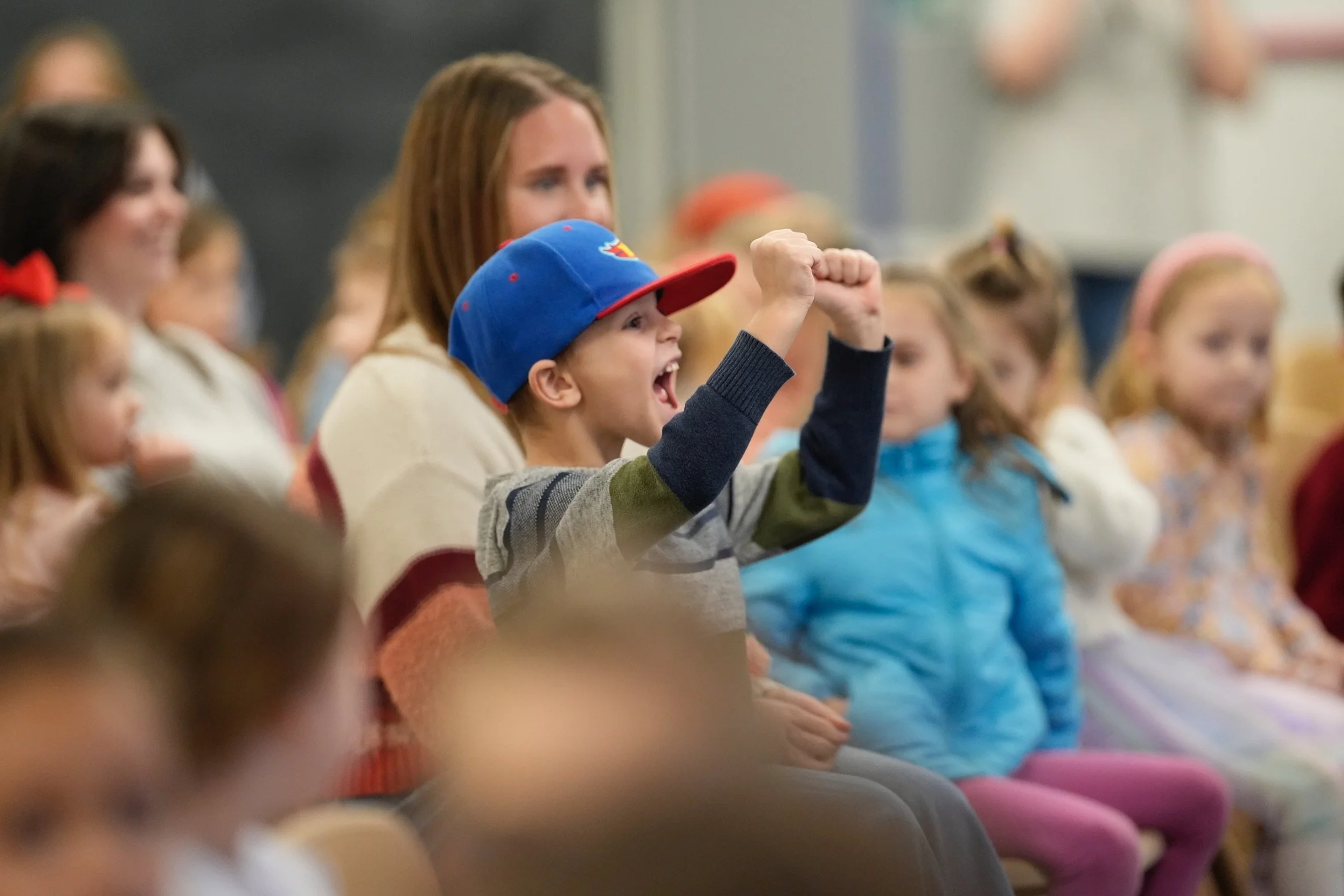 A Photo of a Kid in Kid's Worship
