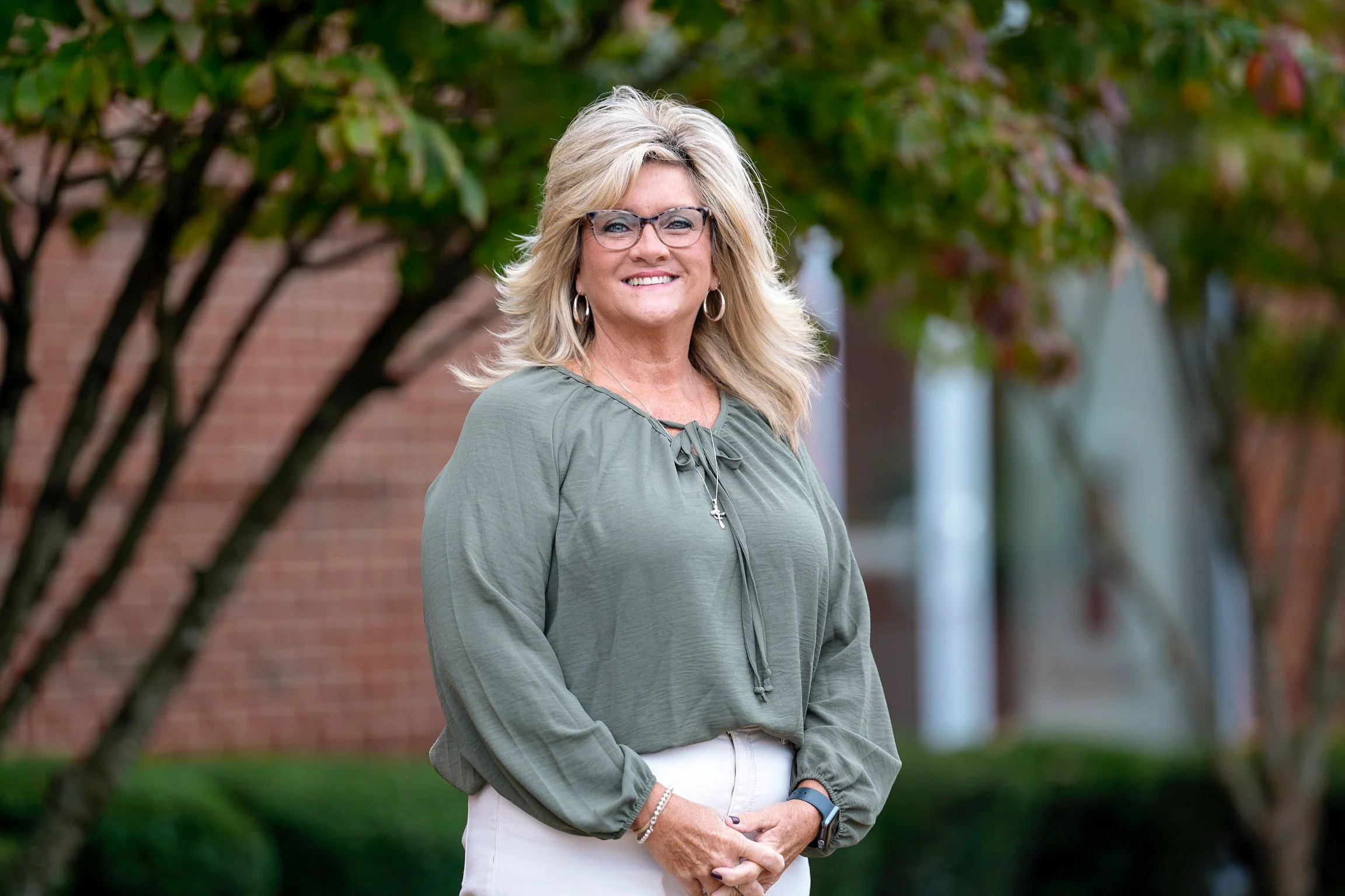 A photo of Kristy Cornett, our Pastoral Executive Assistant.