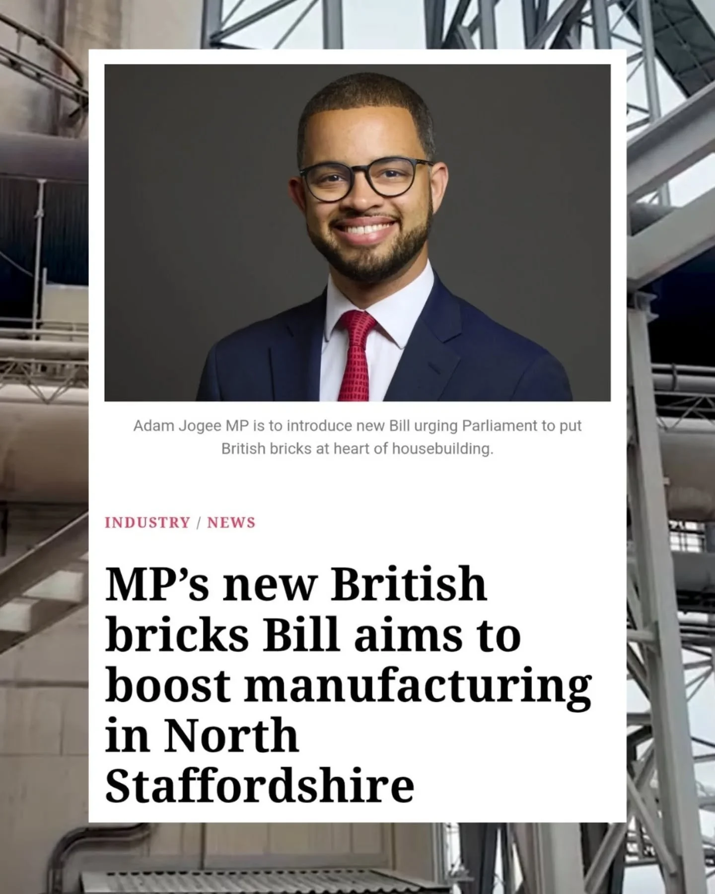 🧱 BRITISH BRICKS BILL 🧱&nbsp;

This is welcome news for our members in the brick sector and jobs across the supply chain.

British bricks are good for jobs, made to better production standards with a lower carbon footprint.

We love to see it @adam