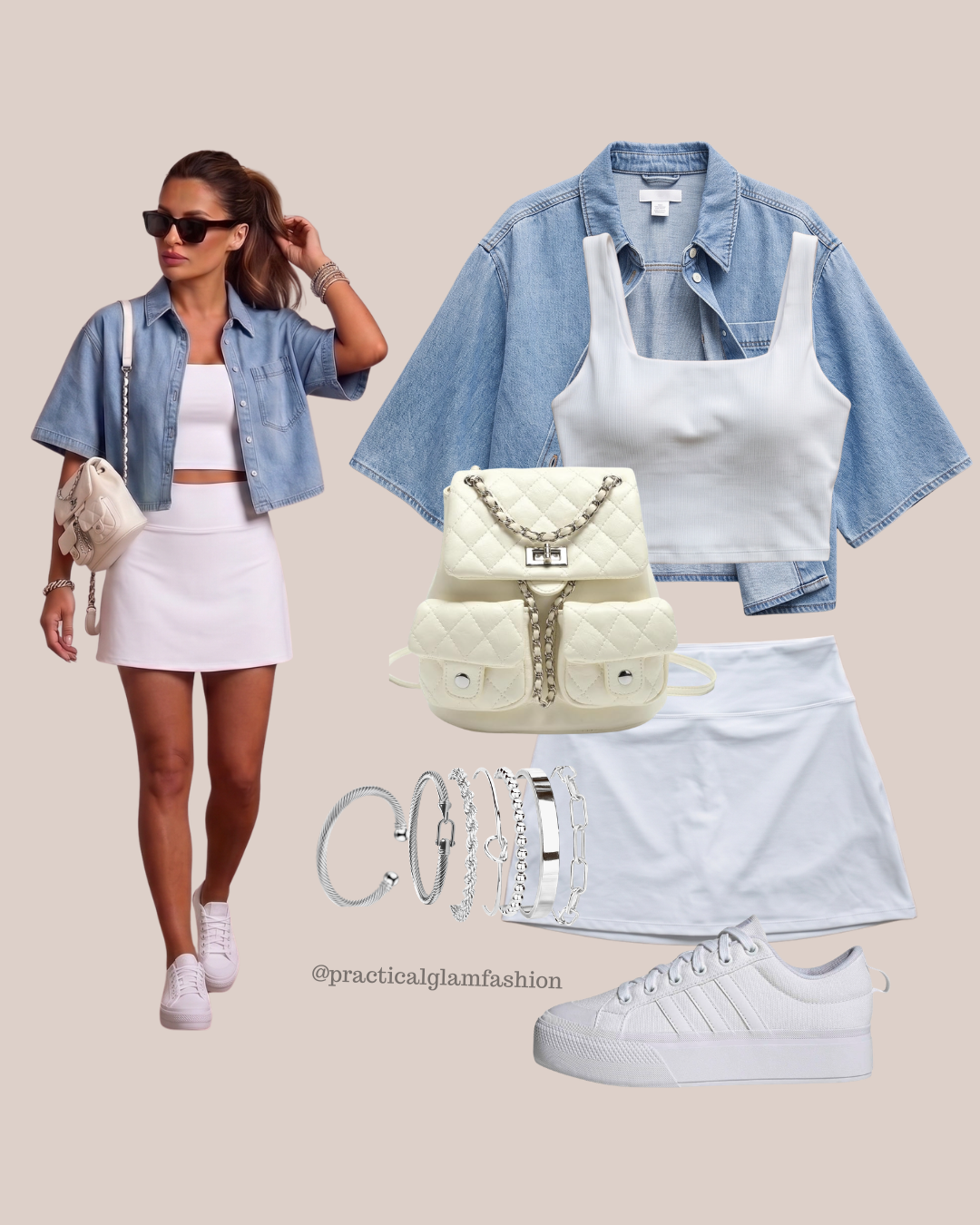 Sports Mom Style: The Easy White Skort Outfit for Game Day and Beyond