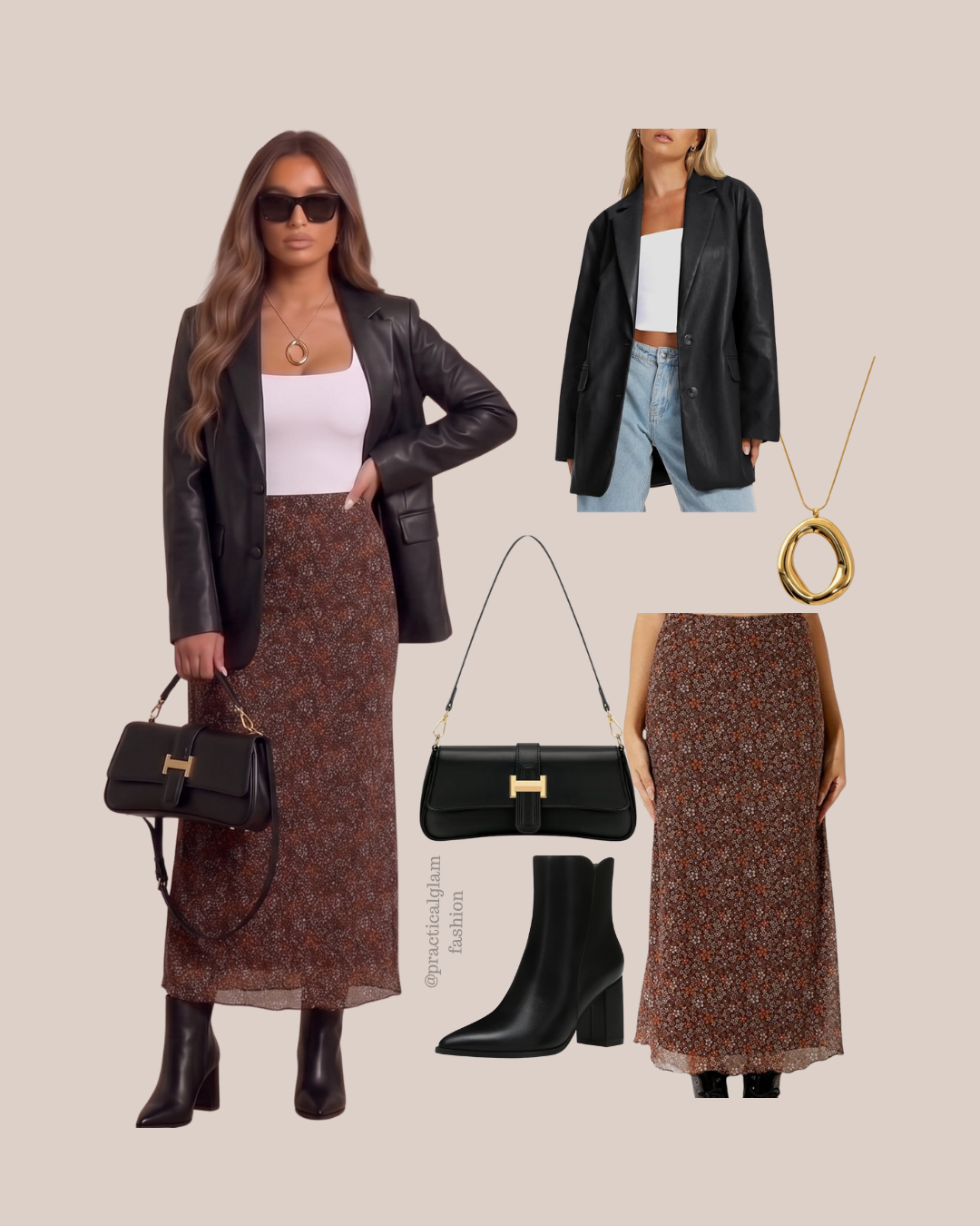 Fall Florals and Leather