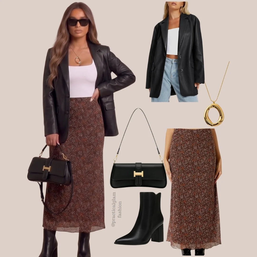 Fall florals 🍂

There's just something about this warm brown color that feels like autumn leaves and slow coffee mornings. This is my new go-to everyday look, dressy enough to feel put-together, but casual enough to throw on for a quick latte run. ☕
