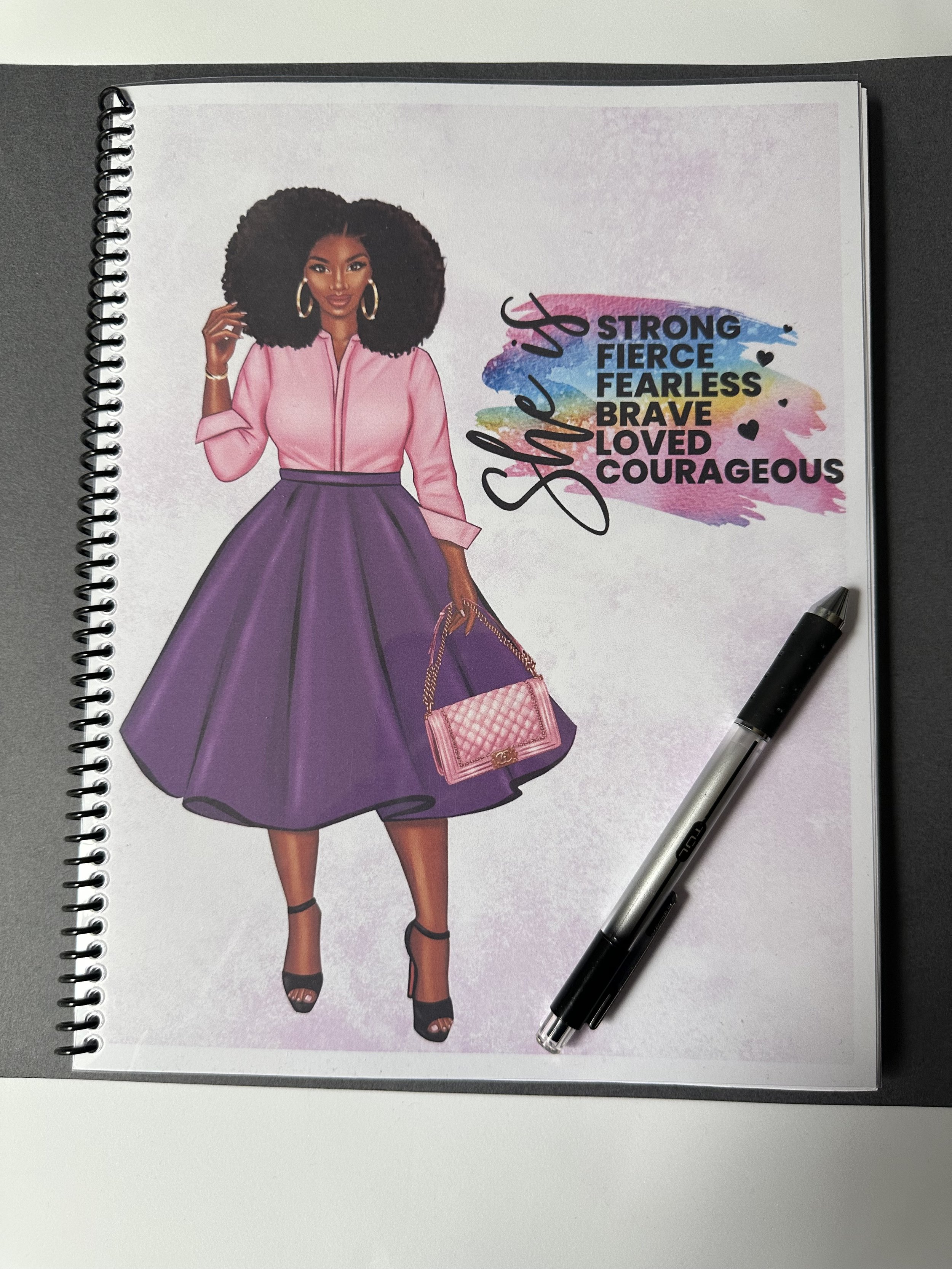 Beautiful And Hardworking Melanie Journal