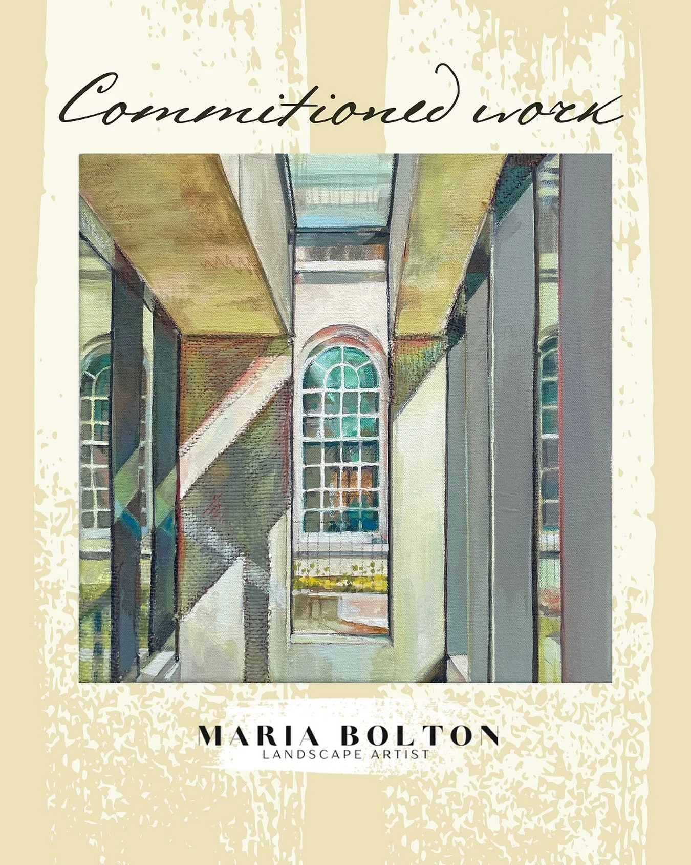 &lsquo;View of the National Maritime Museum from the Sammy Ofer Wing&rsquo;
30 cm x 30 cm
Acrylic paint with Inktense pastel on fabric collage
Created to celebrate the wedding of a lovely couple who were engaged at the National Maritime Museum, Green