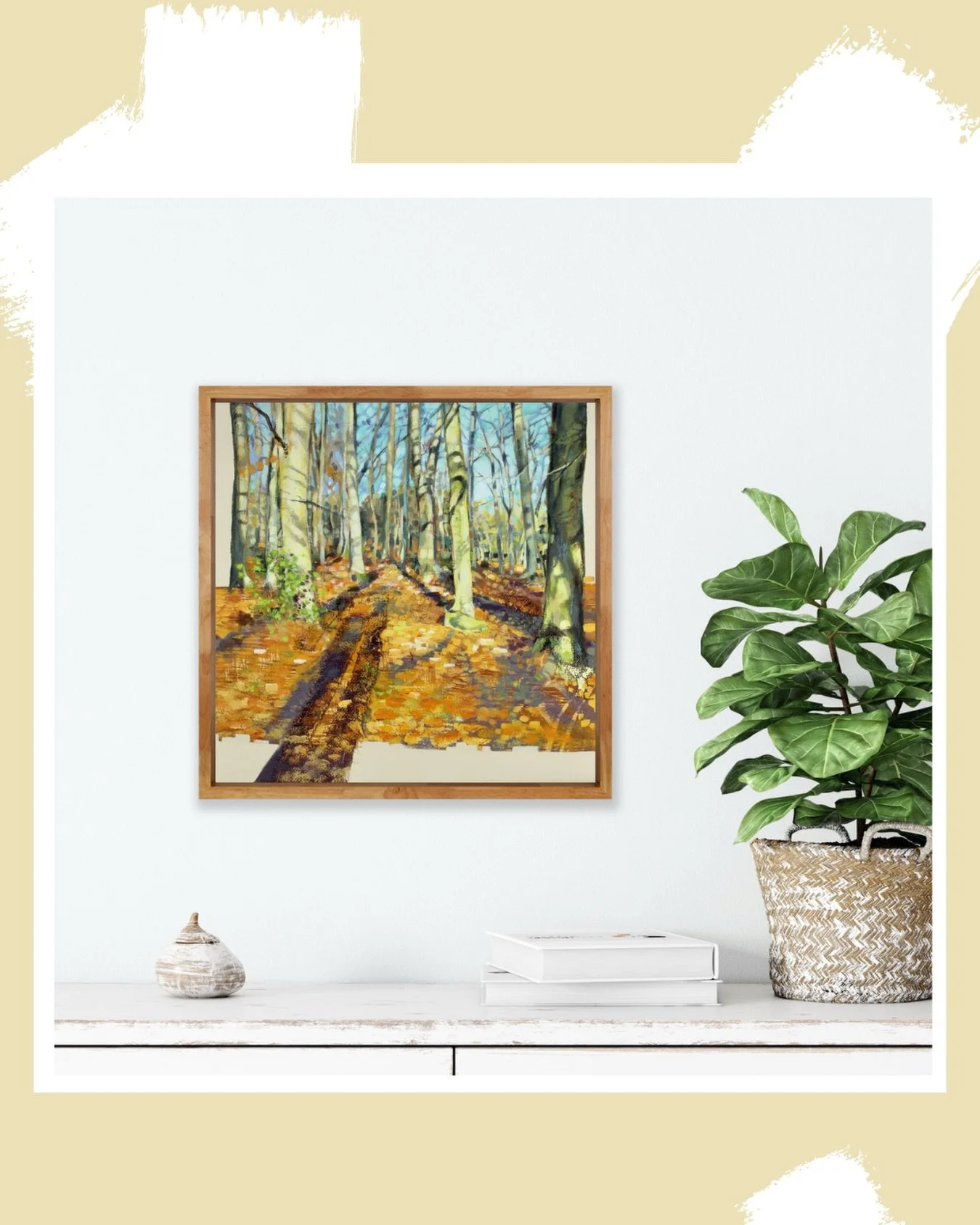 Following Autumn Shadows

45 cm x 45 cm

Acrylic paint on fabric collage

SOLD 

Often, the light on autumn days in a woodland is intense, slanting low through the trees&mdash;intensified by the absence of the diffuse canopy of spring and summer. The