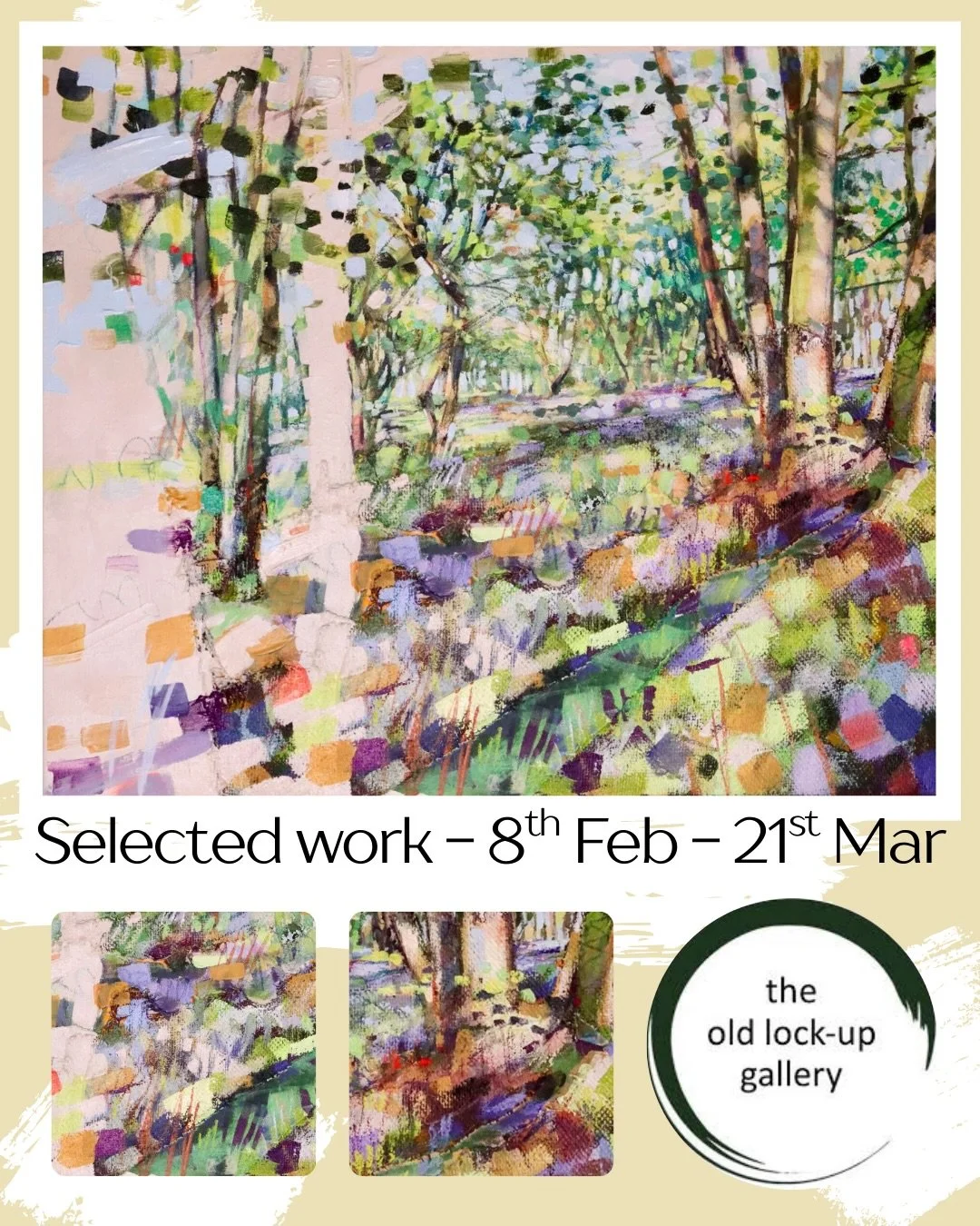 See this painting in the lovely setting of The Old Lock Up Gallery in the beautiful village of Cromford. The Open 26 runs from 7th February to 21st March. #mariaboltonartist #theoldlockupgallery #derbyshireartist #woodland-artist

&ldquo;Proud-pied A