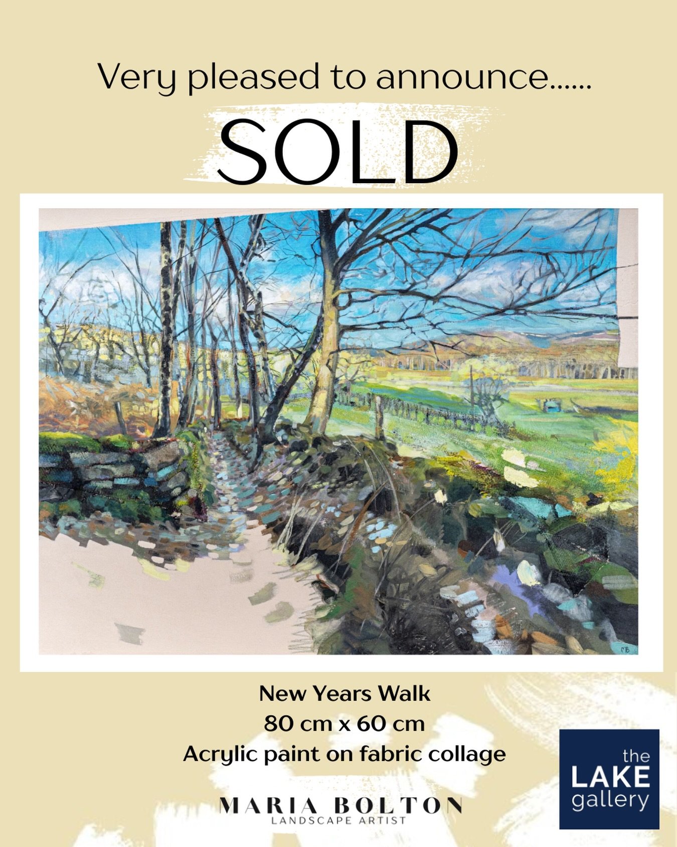 New Years Walk

Sold during the beautiful Open exhibition at #thelakegallery #thelakegallerywestkirby 
A walk is a great way to start a new year. This walk, on a beautiful, clean, clear day full of promising blue sky, warm sunshine, and cold wind on 