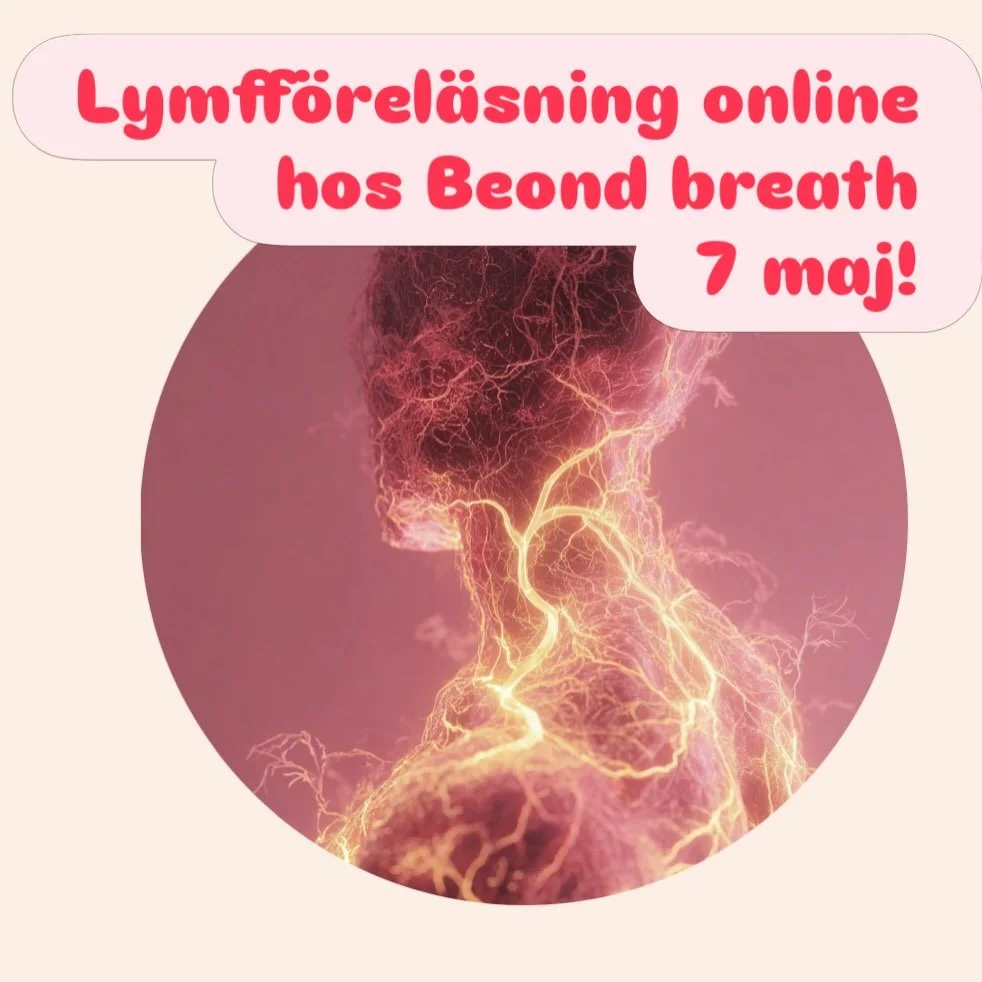 V&auml;lkommen till en inspirerande och praktisk f&ouml;rel&auml;sning med LymfaLove (Sandra Birgersdotter Ek) och Beyond Breath (Linda Kirsebom) d&auml;r vi kombinerar kunskap och upplevelse. Du f&aring;r f&ouml;rst&aring; hur ditt lymfsystem p&arin