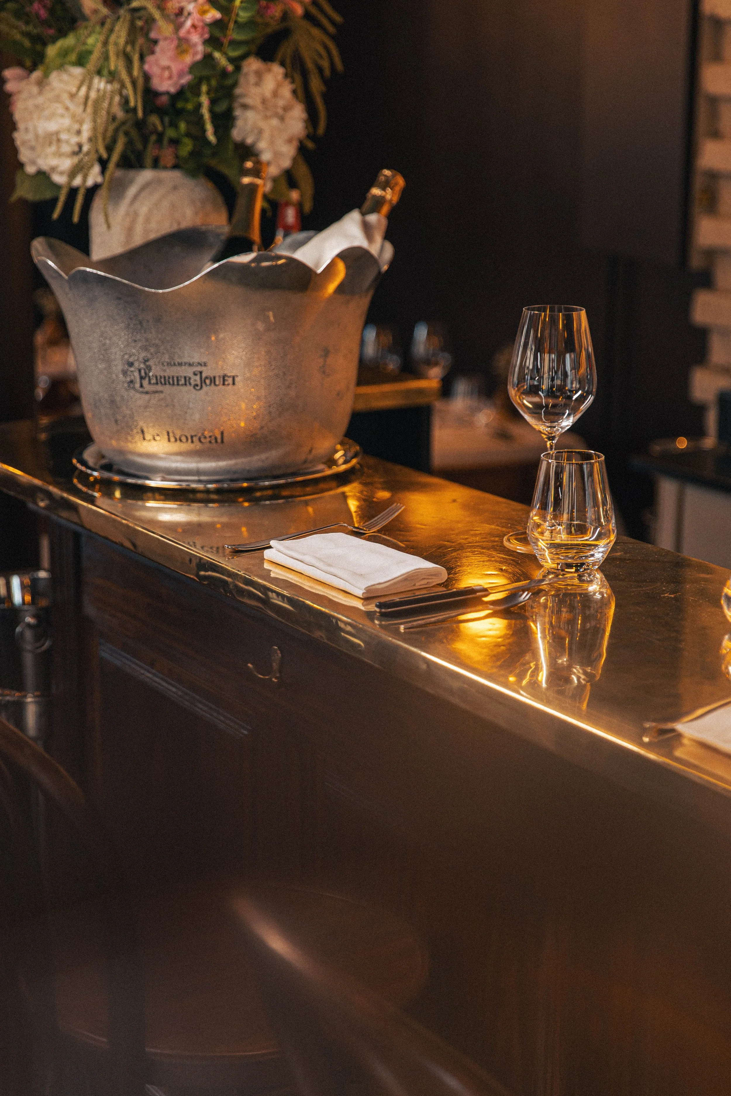 2 x Menus 5 temps avec Coupe de Champagne Perrier-Jouët (Grand Brut)