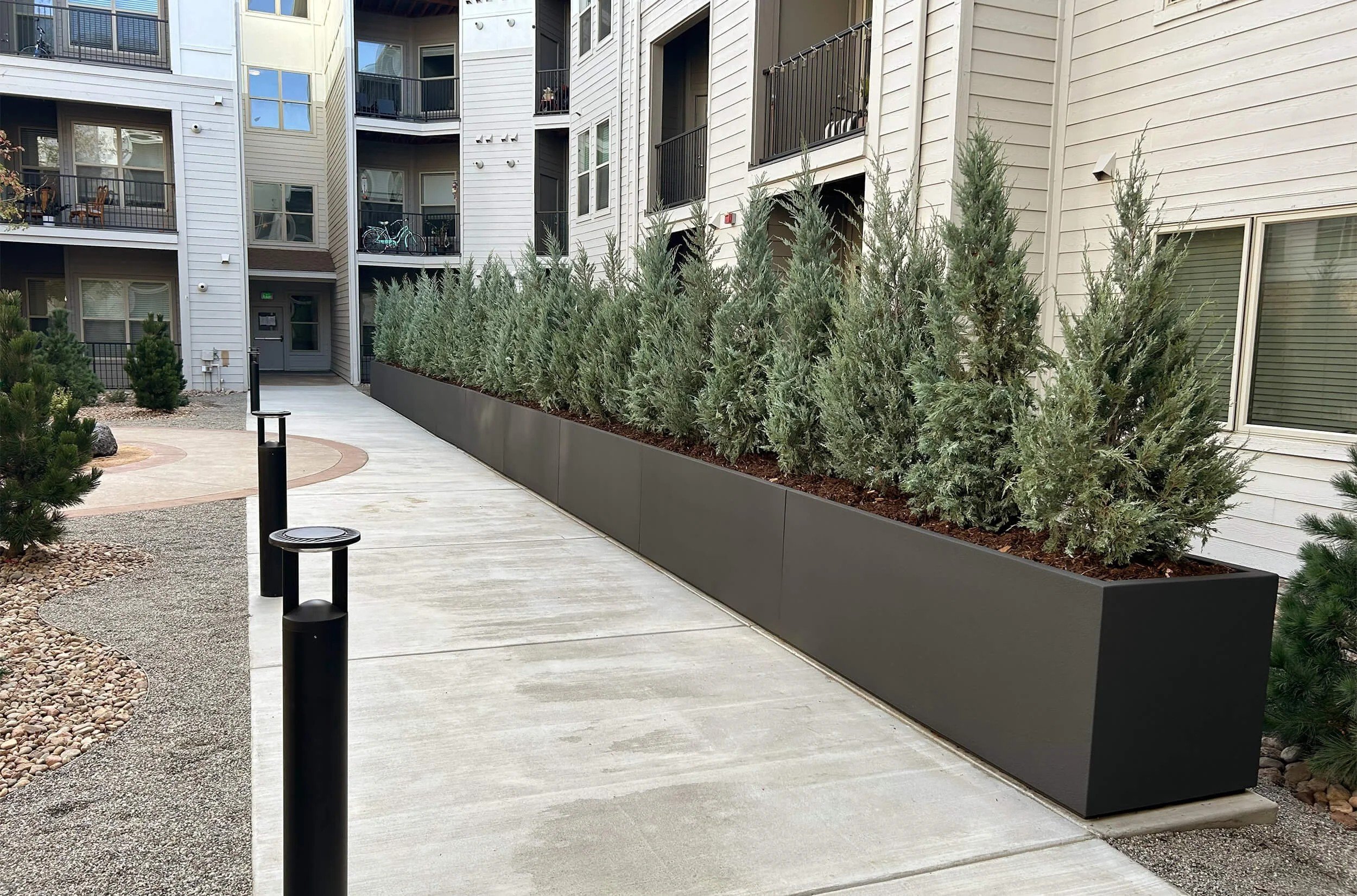 image of PolyMade's custom commercial planters