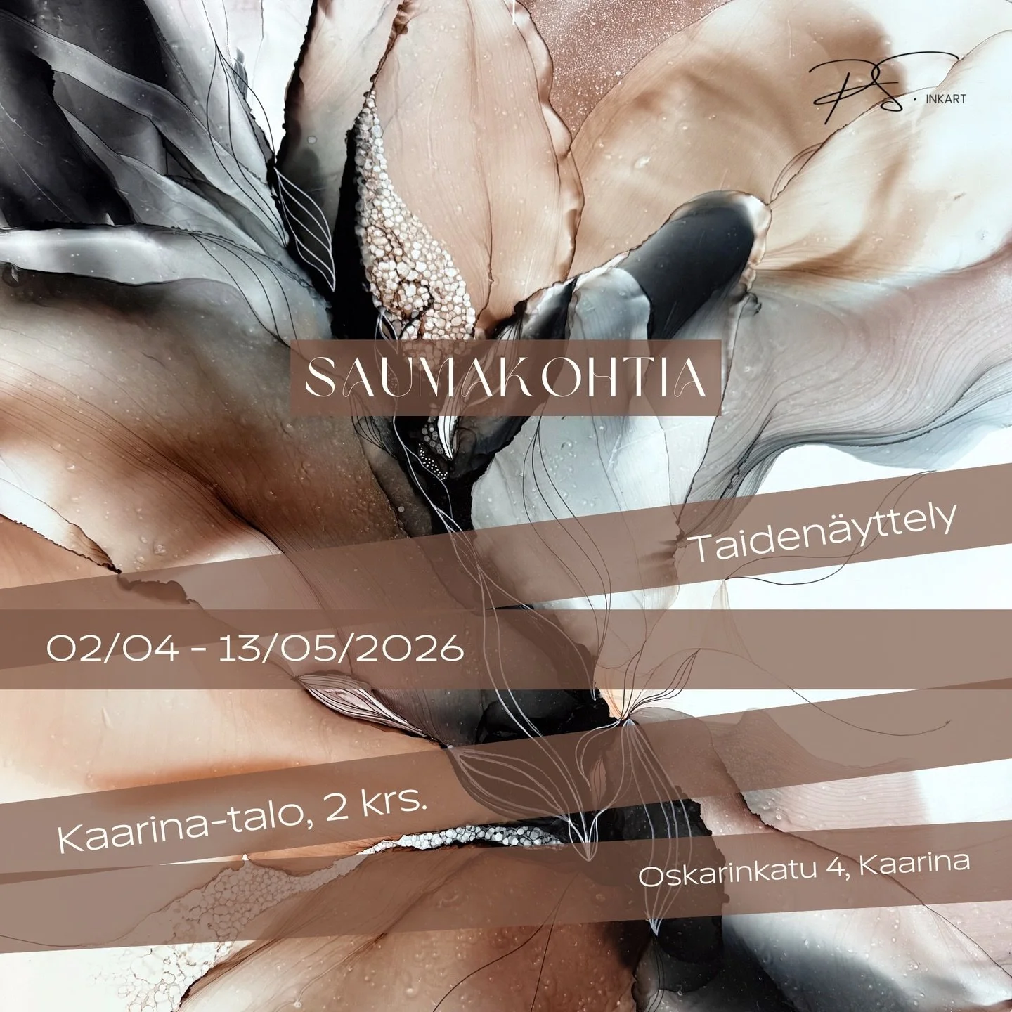 Vuoden 2026 ensimm&auml;inen n&auml;yttelyni &rsquo;Saumakohtia&rsquo; n&auml;ht&auml;viss&auml; Kaarina-talossa 2.4.-13.5. Tervetuloa! 🤍

#taiden&auml;yttely #abstraktitaide #visitkaarina #taide #artexhibitions