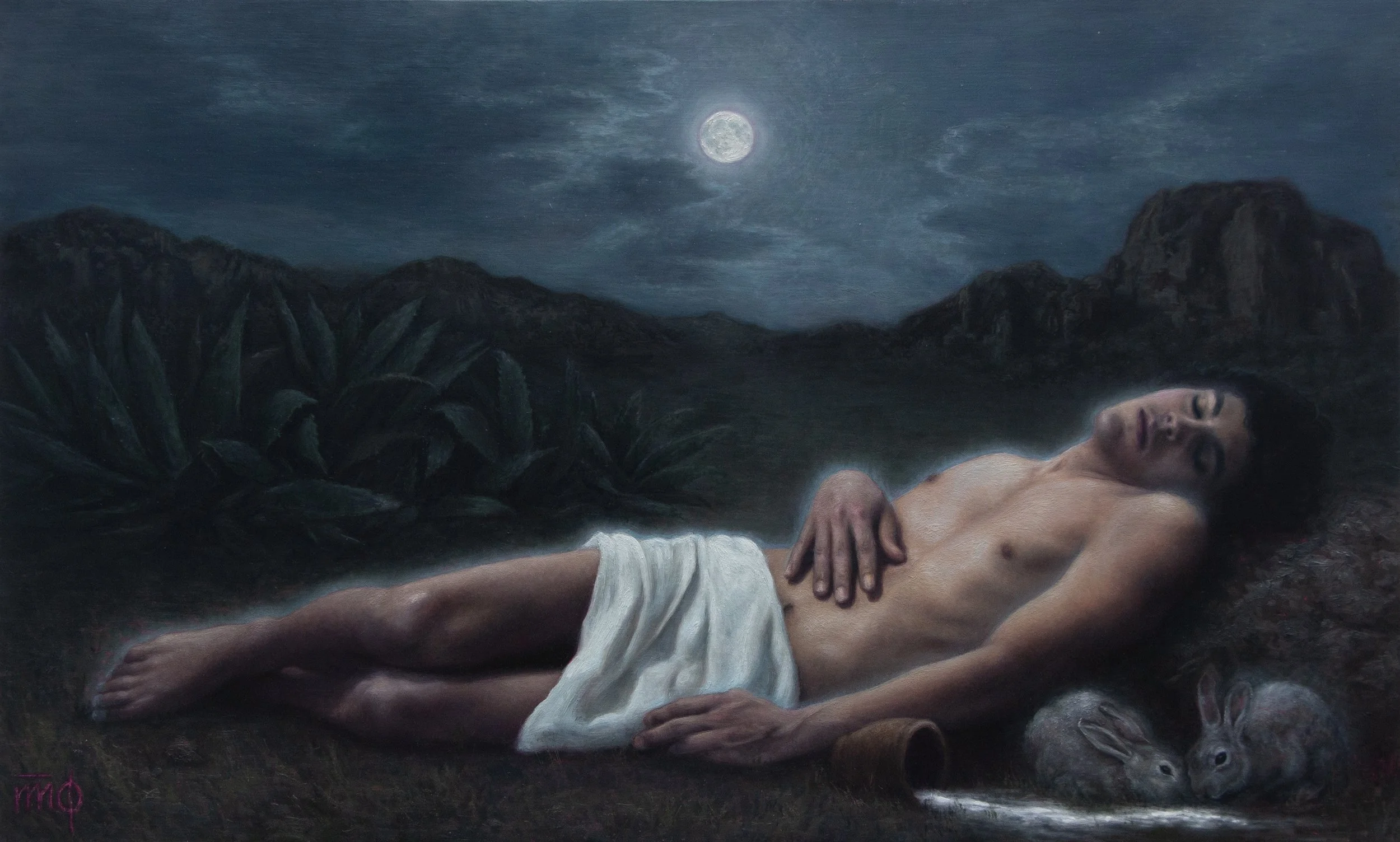 Theo Polymorphos_Two Rabbit_Oil on linen_24x38in_300ppi.jpg