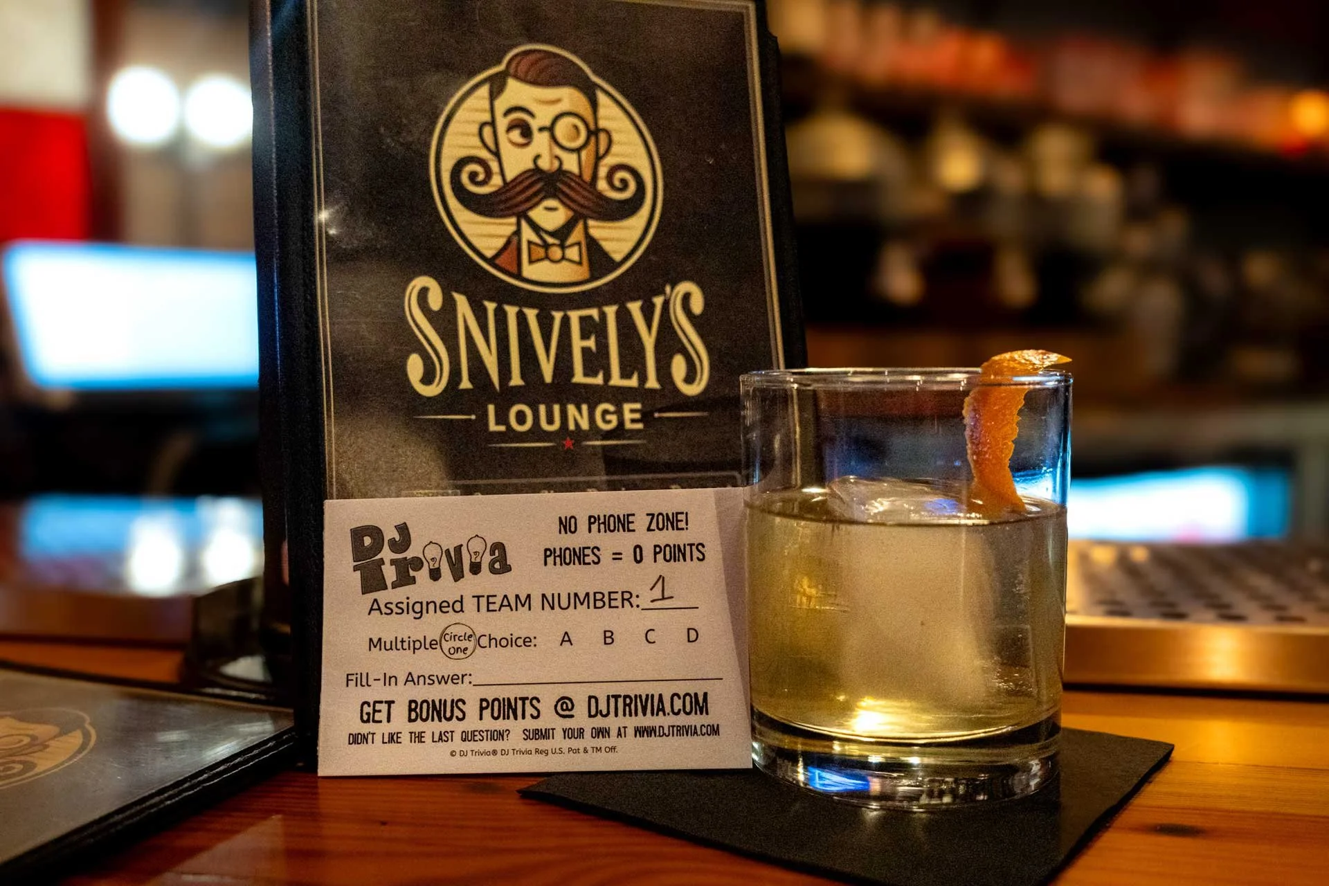 Trivia at Snively’s Lounge