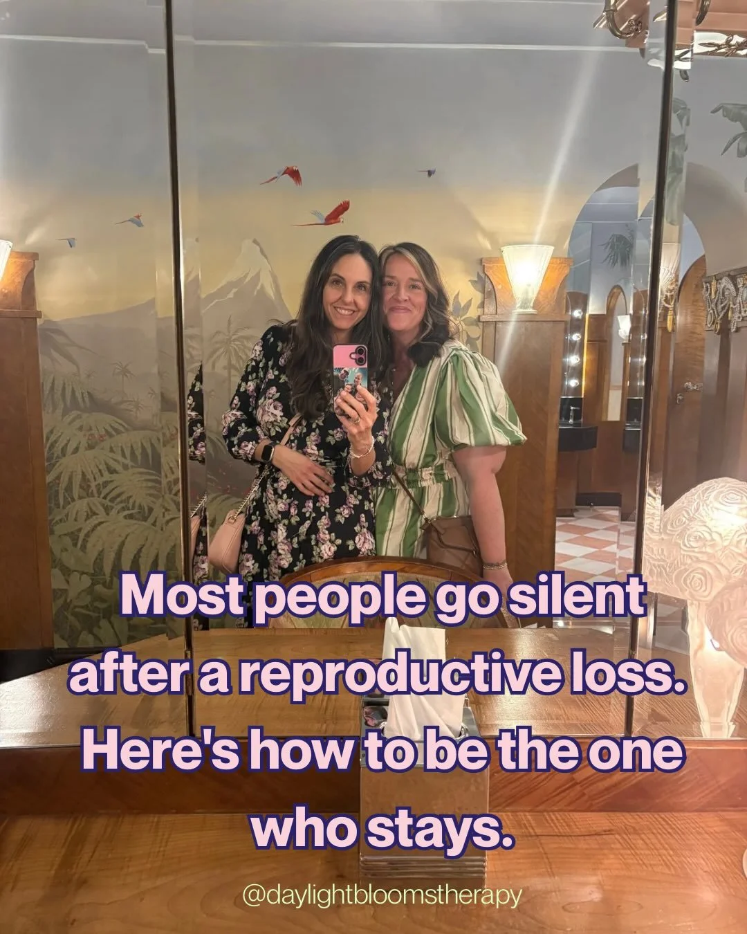 Showing up for someone in reproductive grief doesn&rsquo;t have to be perfect. It just has to happen. Swipe to see what that looks like. 🫶🏼

#reproductivegrief #pregnancyloss #presenceoverperfection #reproductivementalhealth #charlestontherapist