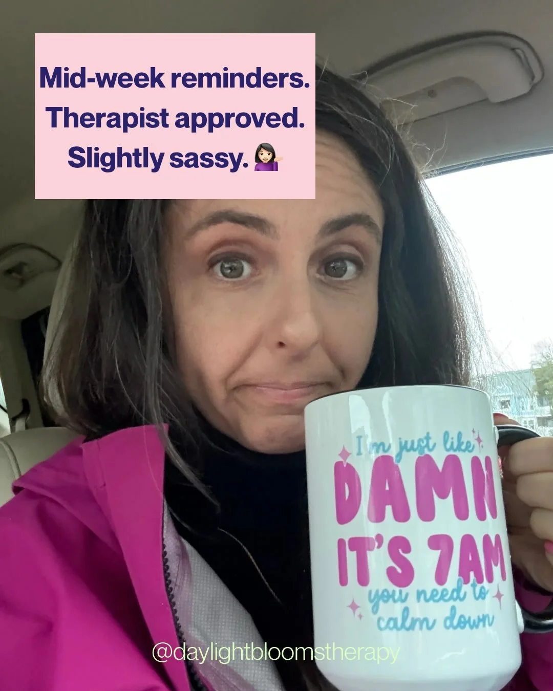 Consider this your mid-week permission slip. 

Because grief doesn&rsquo;t follow a schedule, healing isn&rsquo;t linear, and Wednesdays are hard enough without also being hard on yourself.

Wherever you are this week, falling apart, holding it toget