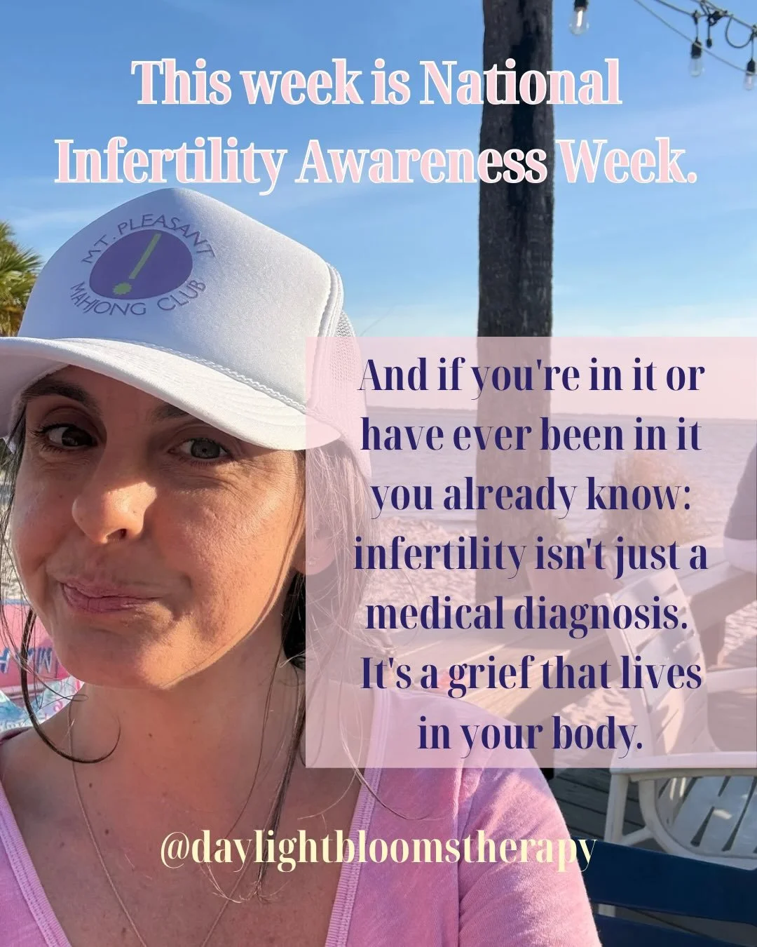 Infertility grief is some of the loneliest grief there is. As a therapist who specializes in this space, I talk about it everyday, but this week feels like a good moment to say it a little louder: 

Your grief is real, it matters, and you don&rsquo;t