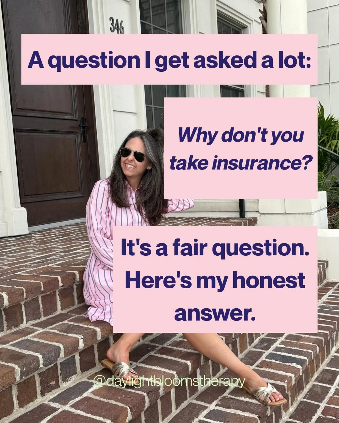 I get asked this question more than almost any other. So I wanted to answer it honestly. Swipe to see why I made this decision and what it means for you 🫶🏼

#ReproductiveGrief #PrivatePay #TherapistTransparency #CharlestonTherapist #GriefSupport