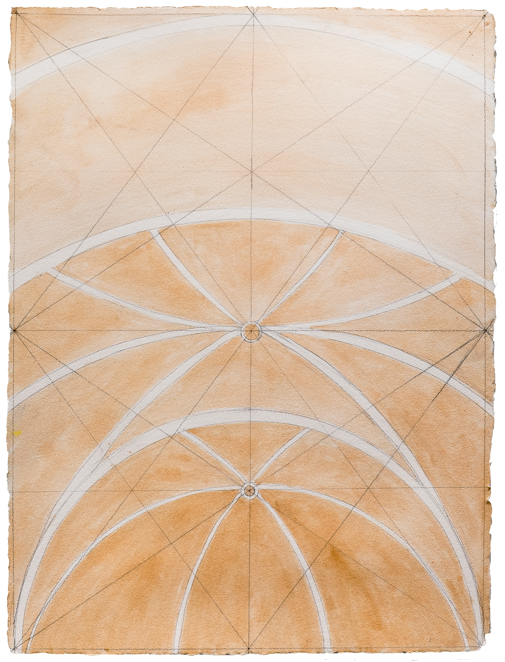 Tela di pietra #2 (Stone scrim), Ink wash and graphite on Arches paper, 30 x 22"