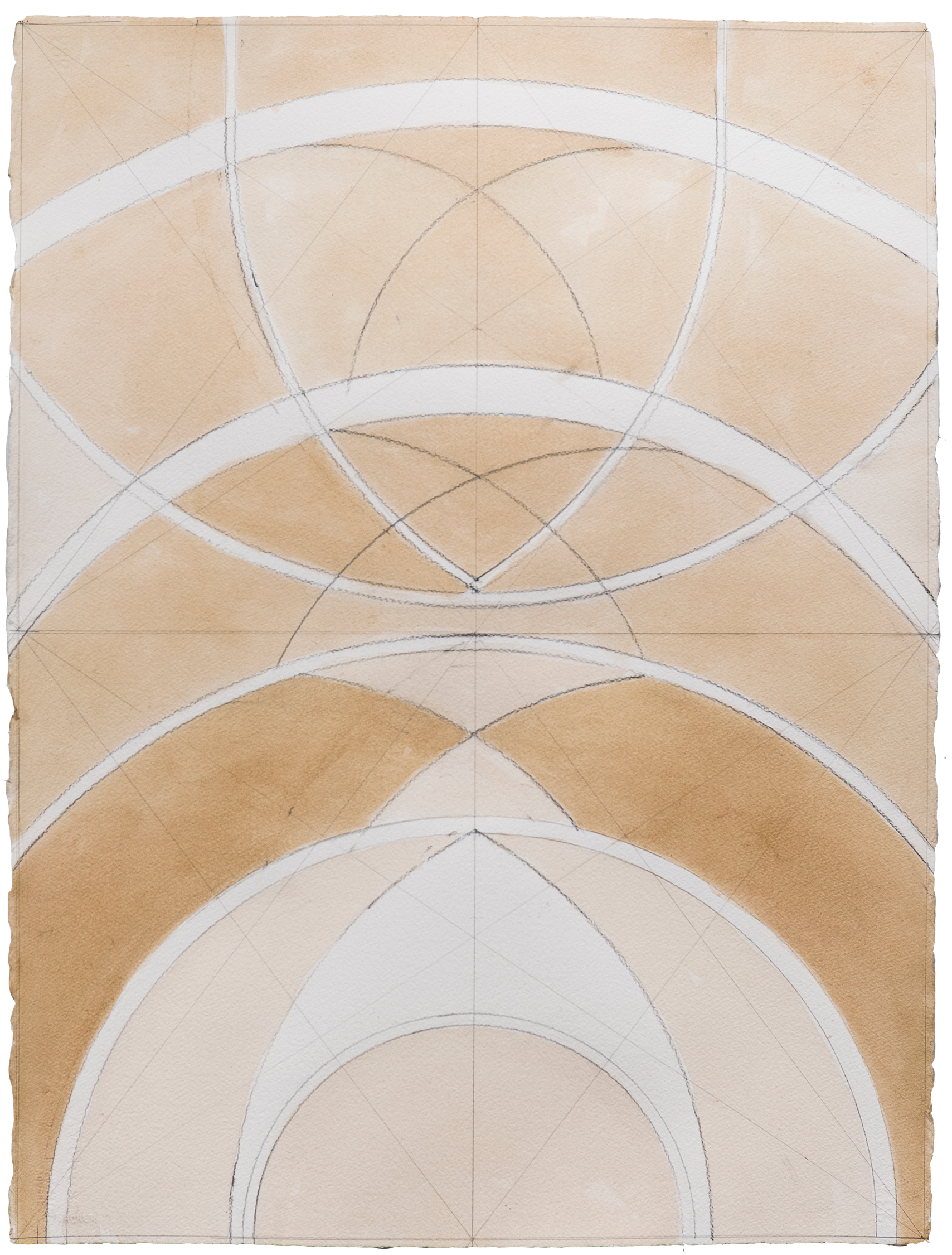 Tela di pietra #11 (Stone scrim), Ink wash and graphite on Arches paper, 30 x 22”, 2024