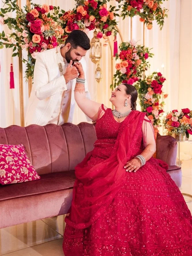 Angad &amp; Ali ❤️&zwj;🔥

Vendor Team &mdash;

Photo &amp; Video: @deepickamehtaphotography 
Wedding Planner: @@perfectoccasionevents
HMUA: @oscar_makeup 
Henna Artist: @artzappeal 
Florist: @jennybfloraldesign 
Venue &amp; Catering: @coyotehillsgce