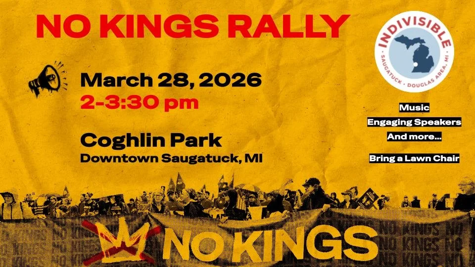 No Kings Rally - Saugatuck