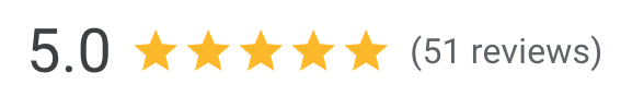 Five-star rating with 51 reviews