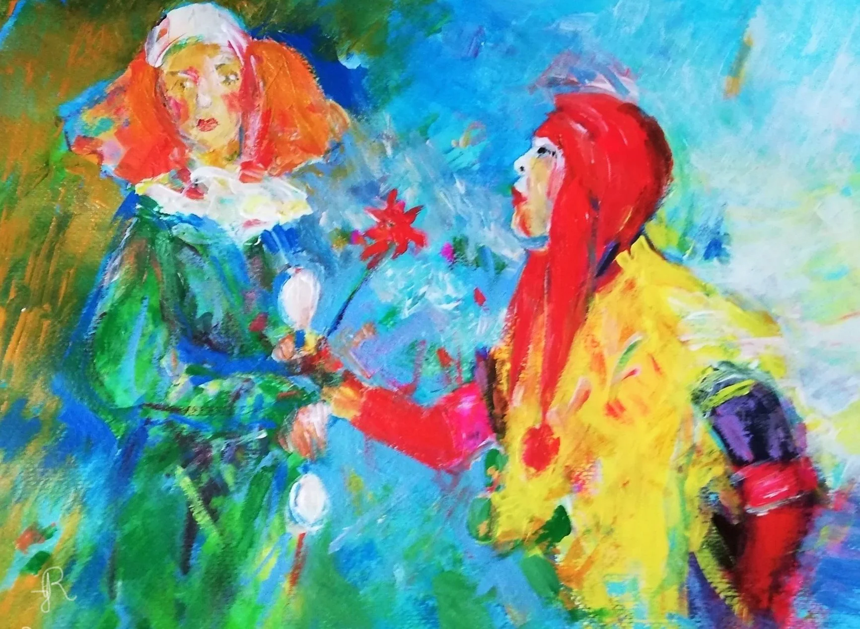 “For you”, acrylic. 42 x 56 cm