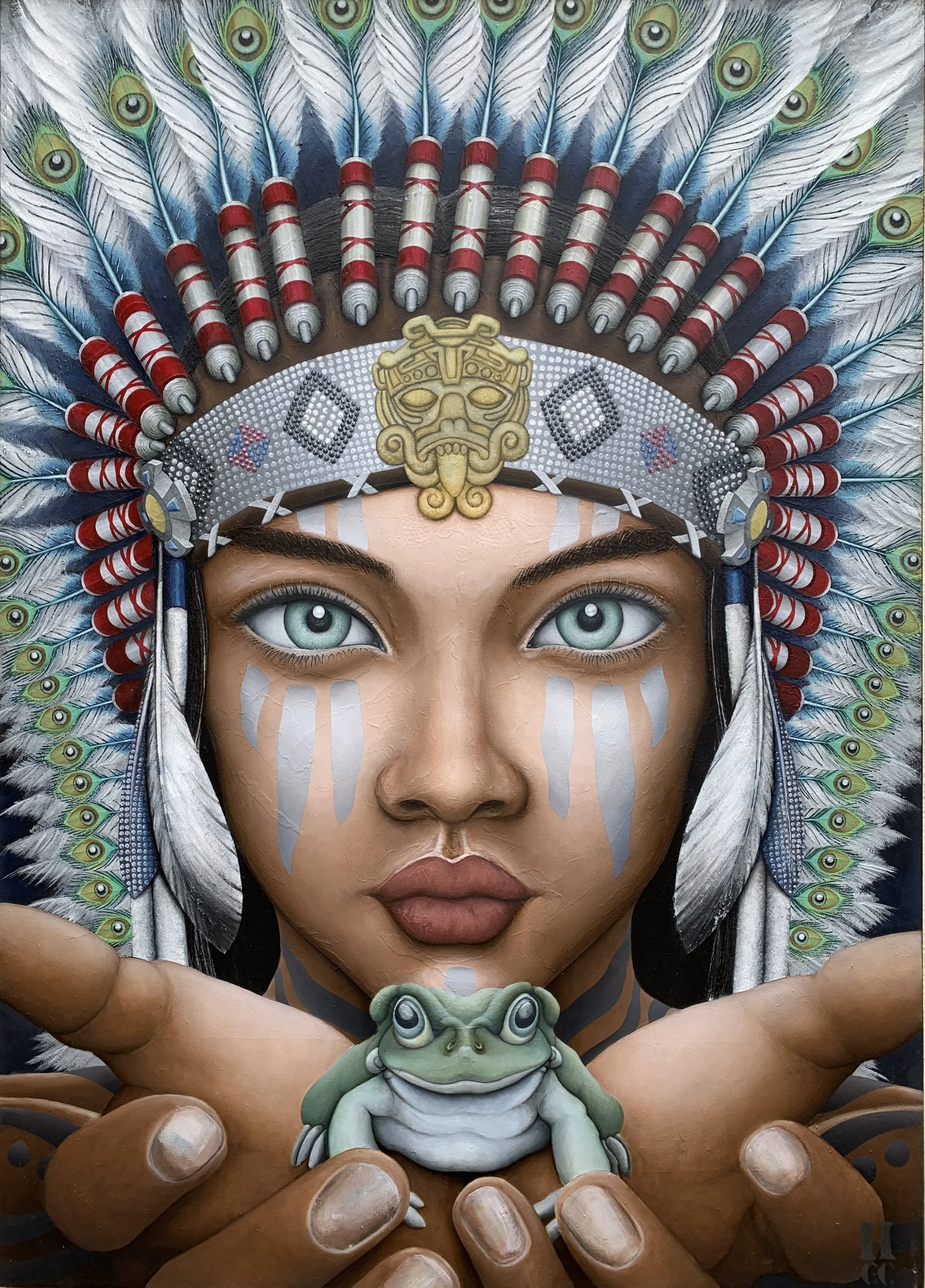 Henco Strydom - 
South Africa.

"Journey - Sacred Connection" 
Mixed medium on canvas
120 x 140 cm