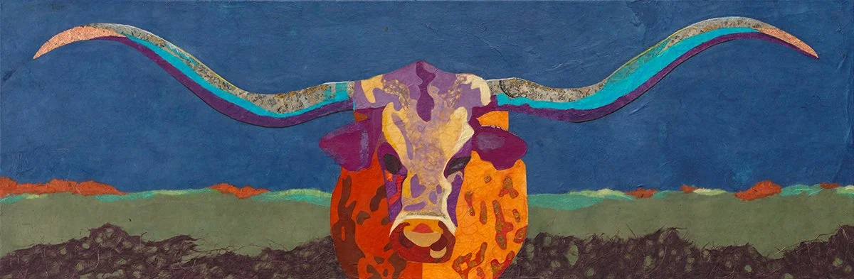 Virginia Primozic
Gallup, New Mexico
"Ready for My Closeup," 2024
Paper on canvas
12 x 36 in