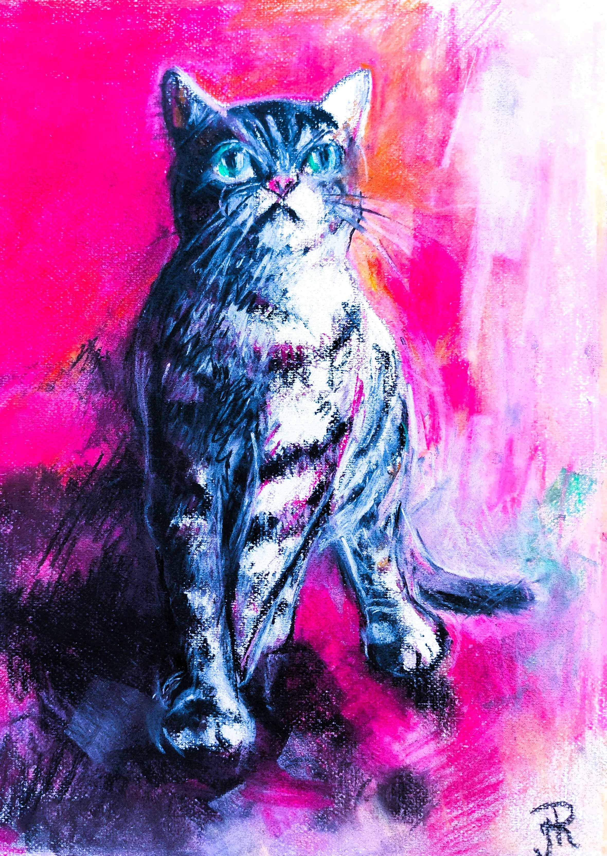 Joanna Rostanska - Olsztyn, Poland - 

"Pink Dawn," 2025
Pastels
42 x 59 cm
