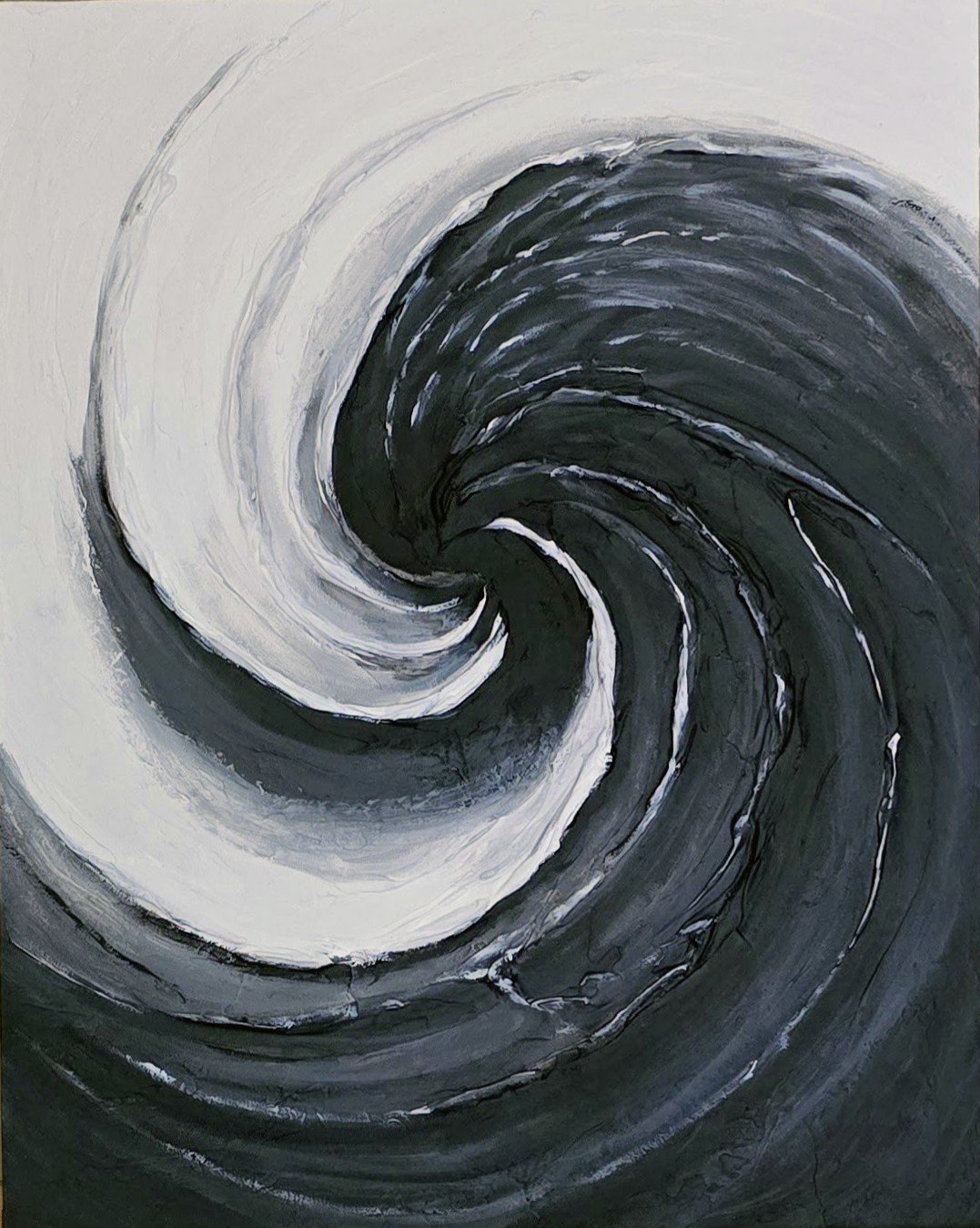 Valentina Ritorova - “Nebula Fierce Eagle” 
Acrylic & texture paste on cardboard
40 × 50 cm