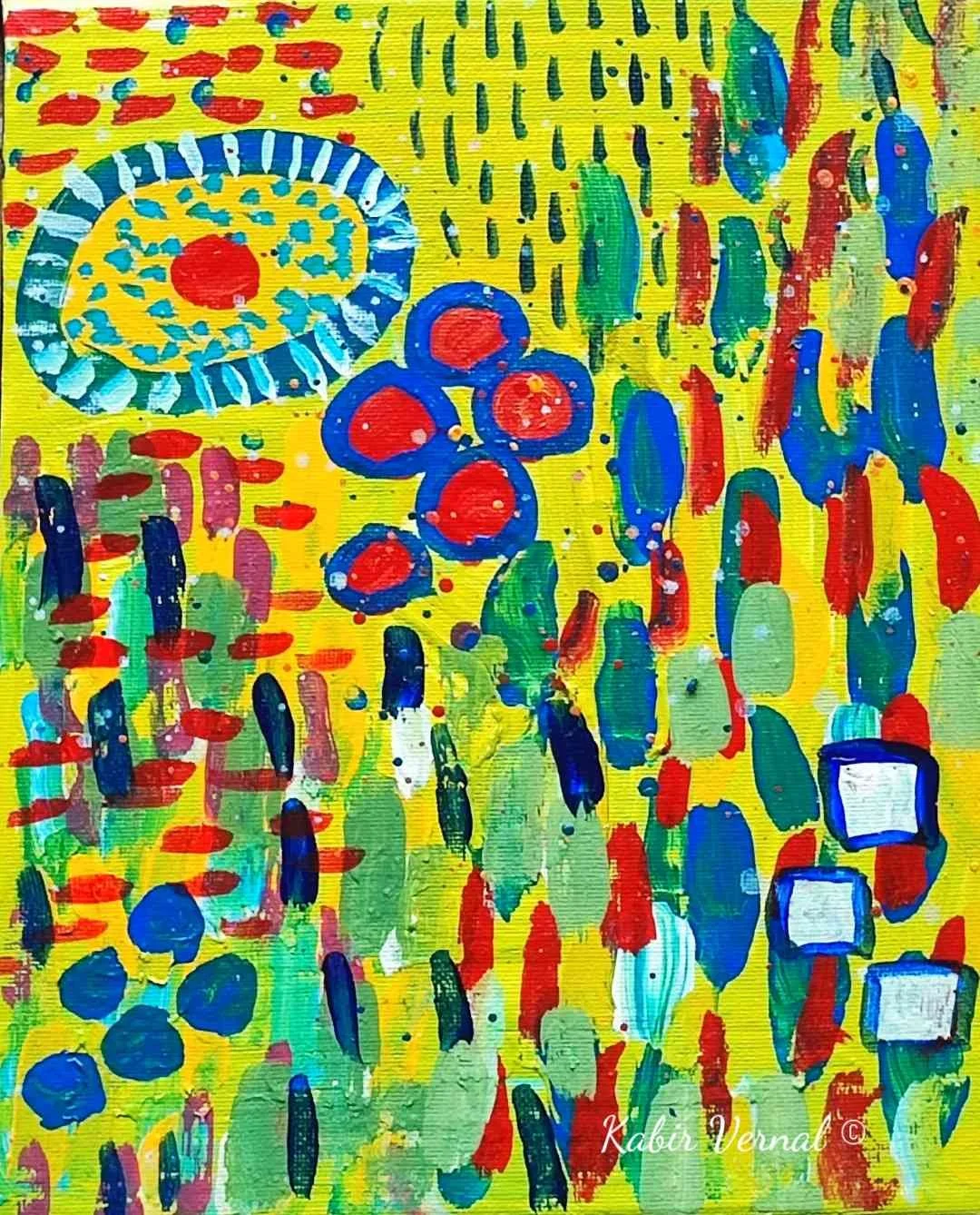 Kabir Vernal
Hyderabad, India

“Garden in the Rains,“ 2026
Acrylic Painting on Stretched Canvas
8 x 10 in
