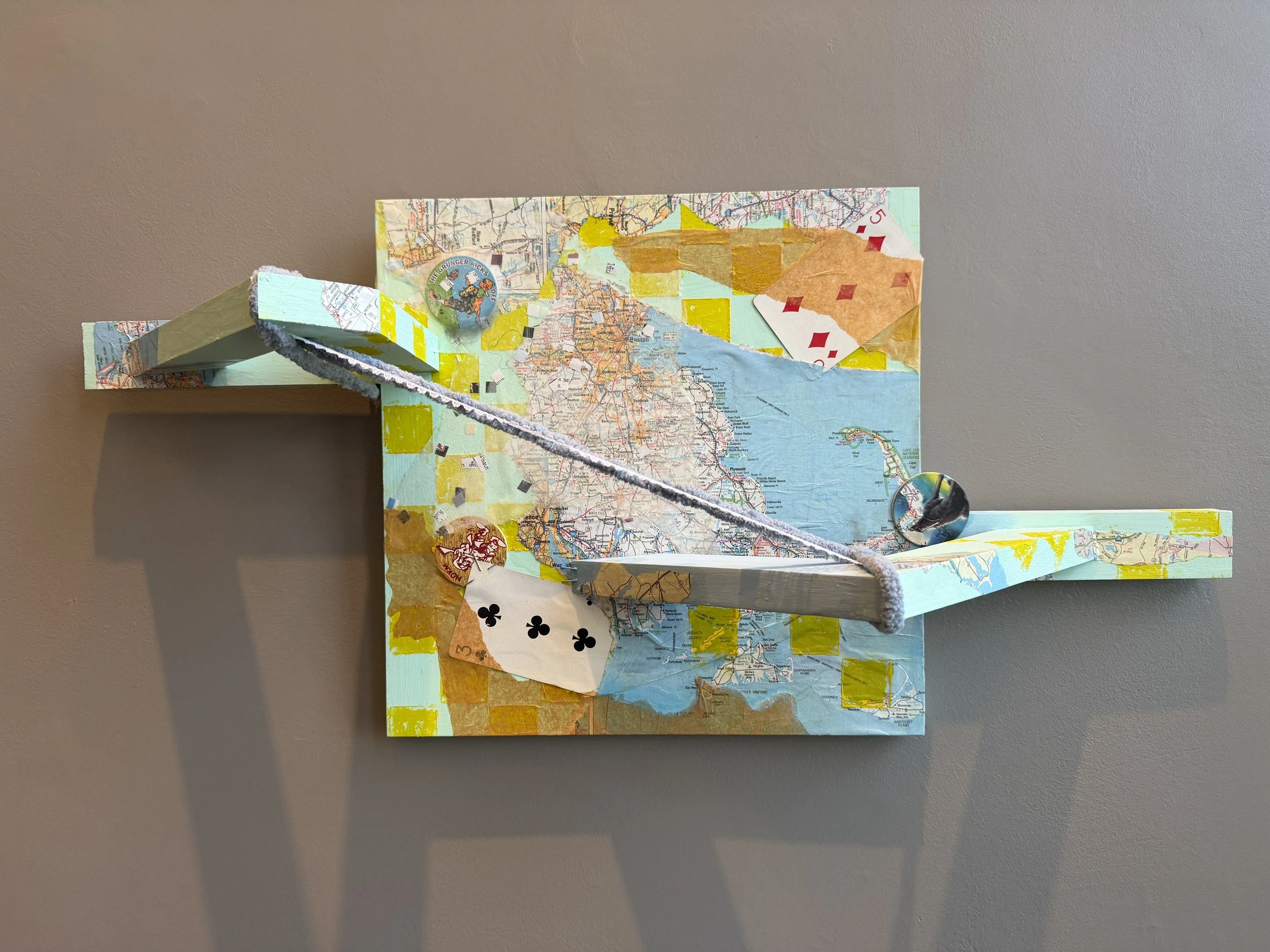 Remmi (Andrea) Franklin - Milton, Massachusetts  - "Scrap #12” 
Mixed media
12 × 20 in