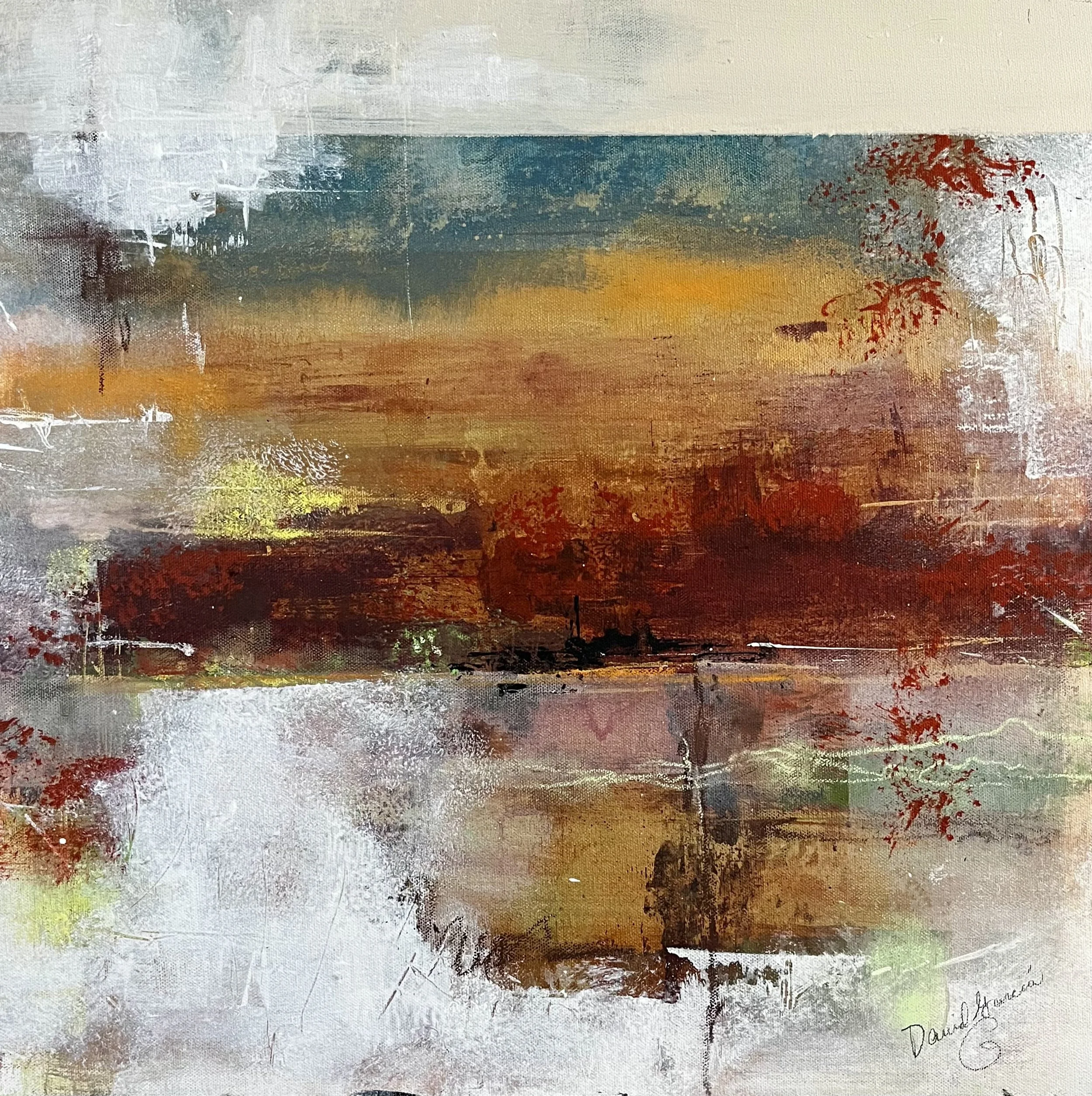 “A Season in Transition,”


20 x 20 in.  

Acrylics on canvas